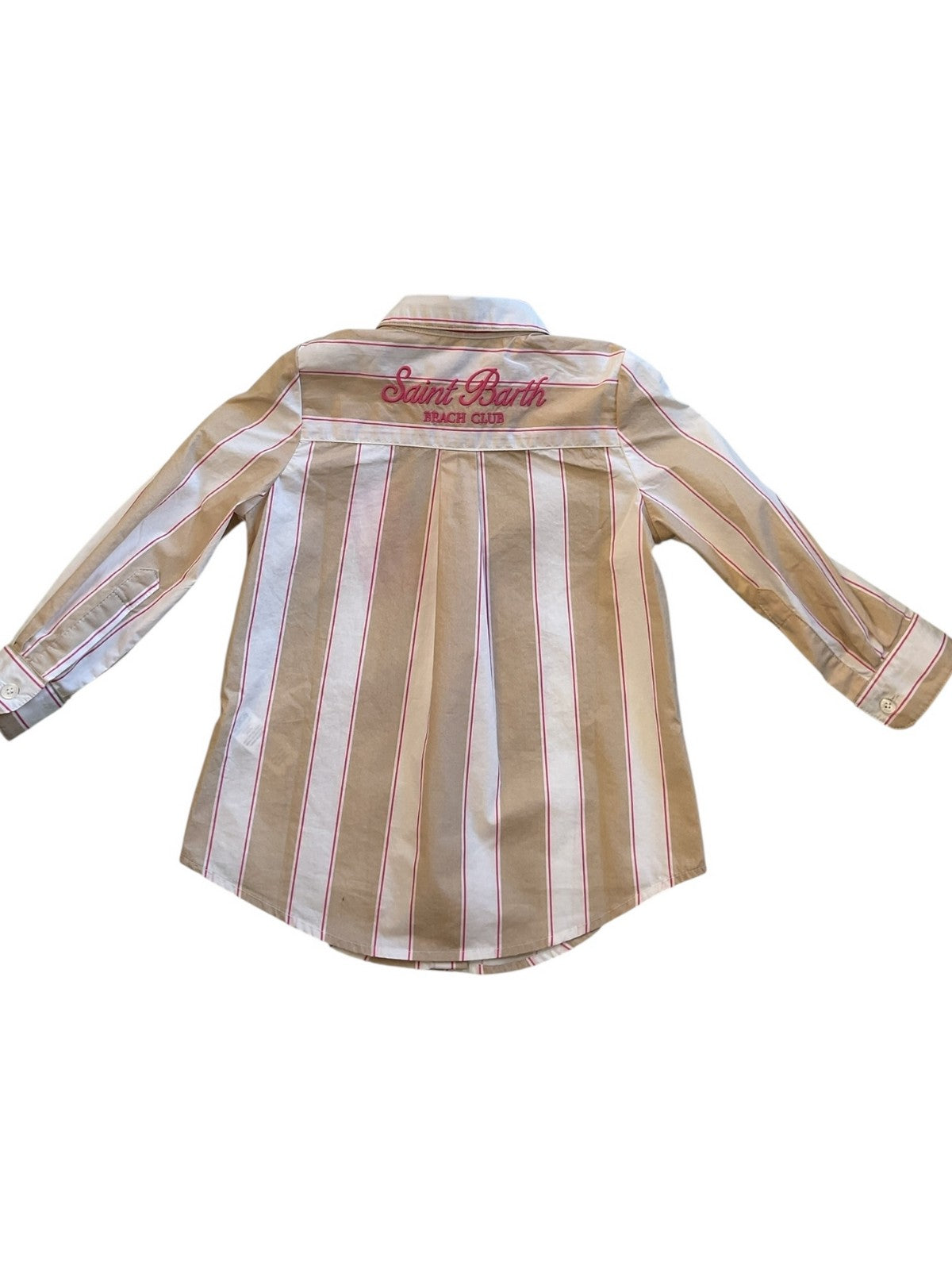 MC2 SAINT BARTH Camicia Bambine e ragazze MINI BRIGITTE 01417L COTTON SB BEACH STRIPES 1121 EMB