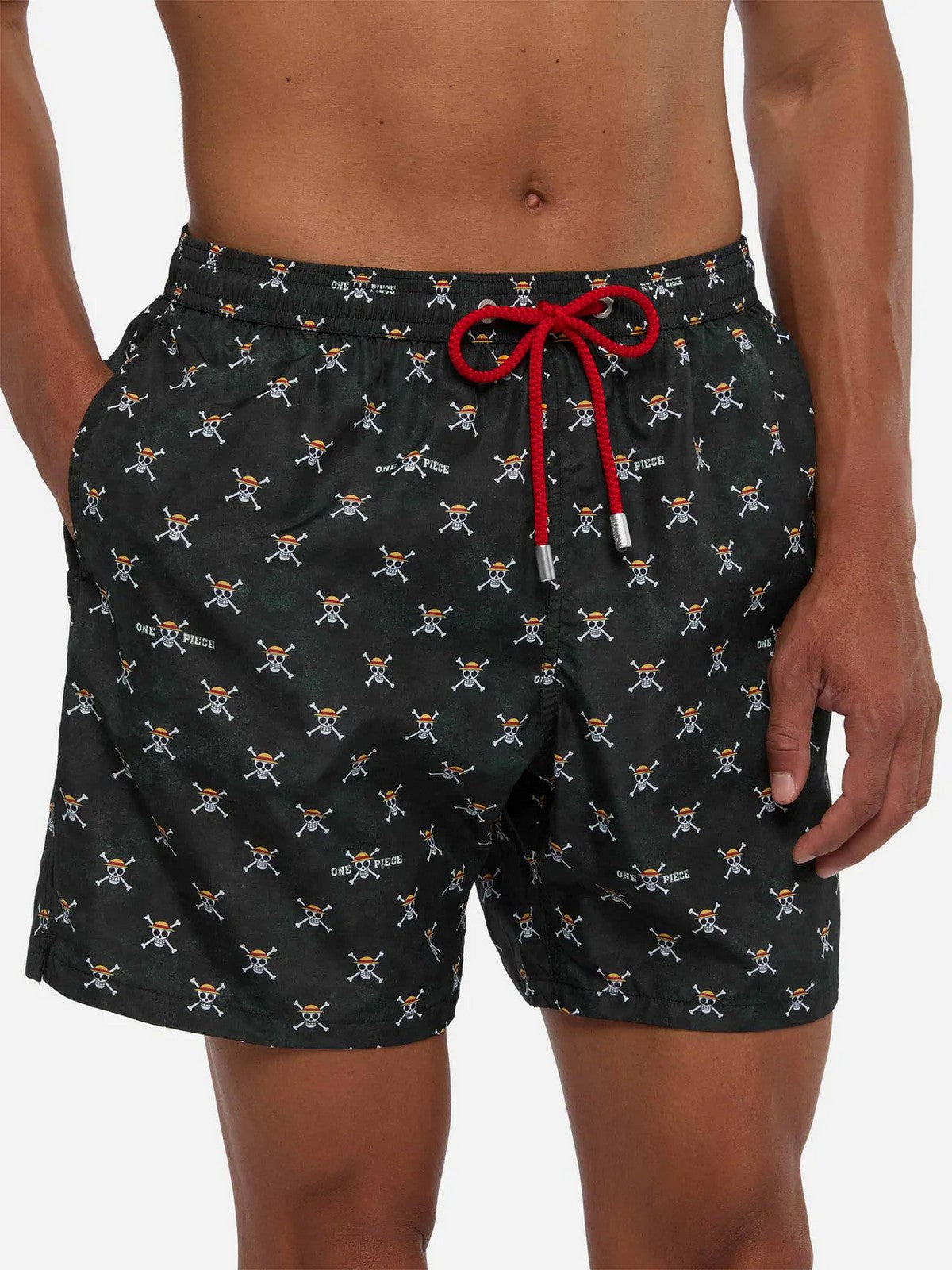 MC2 SAINT BARTH Costume da bagno Uomo LIGHTING MICRO FANTASY 04494H ONE PIECE SKULL 00