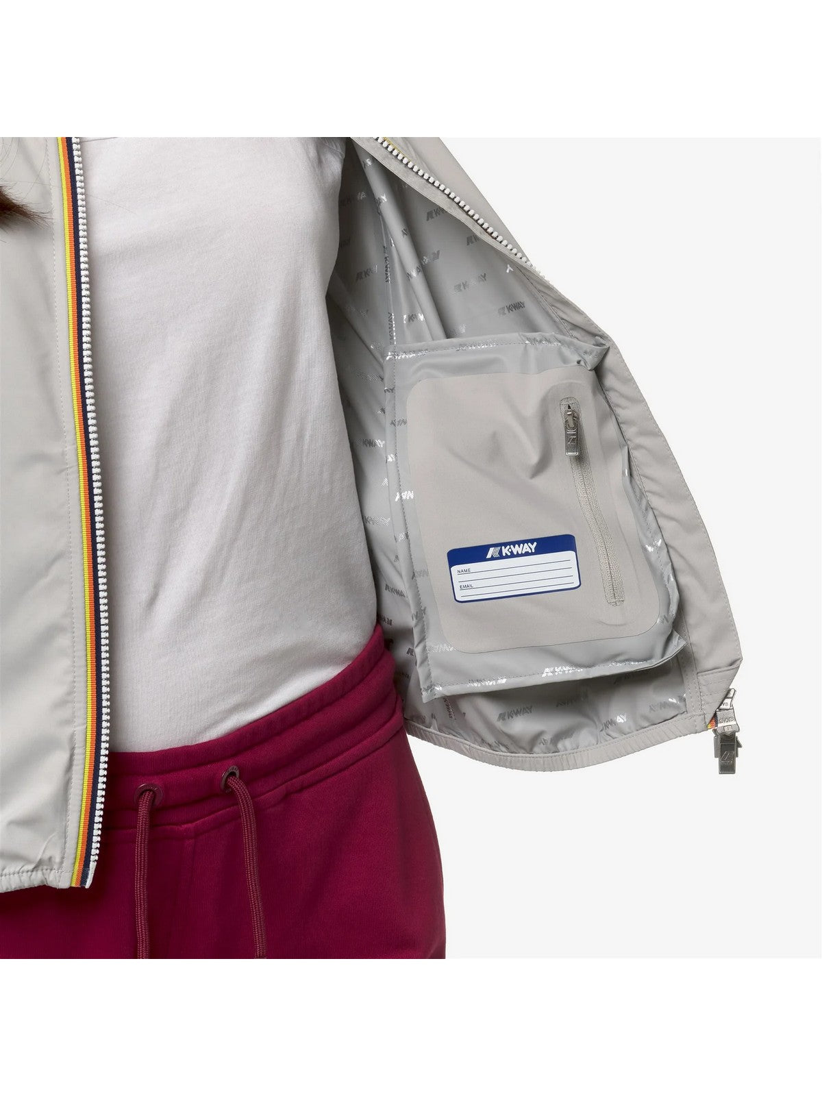 K-WAY Giubbino Donna LILY STRETCH DOT K5127LW 634 Beige gioboutiqueweb