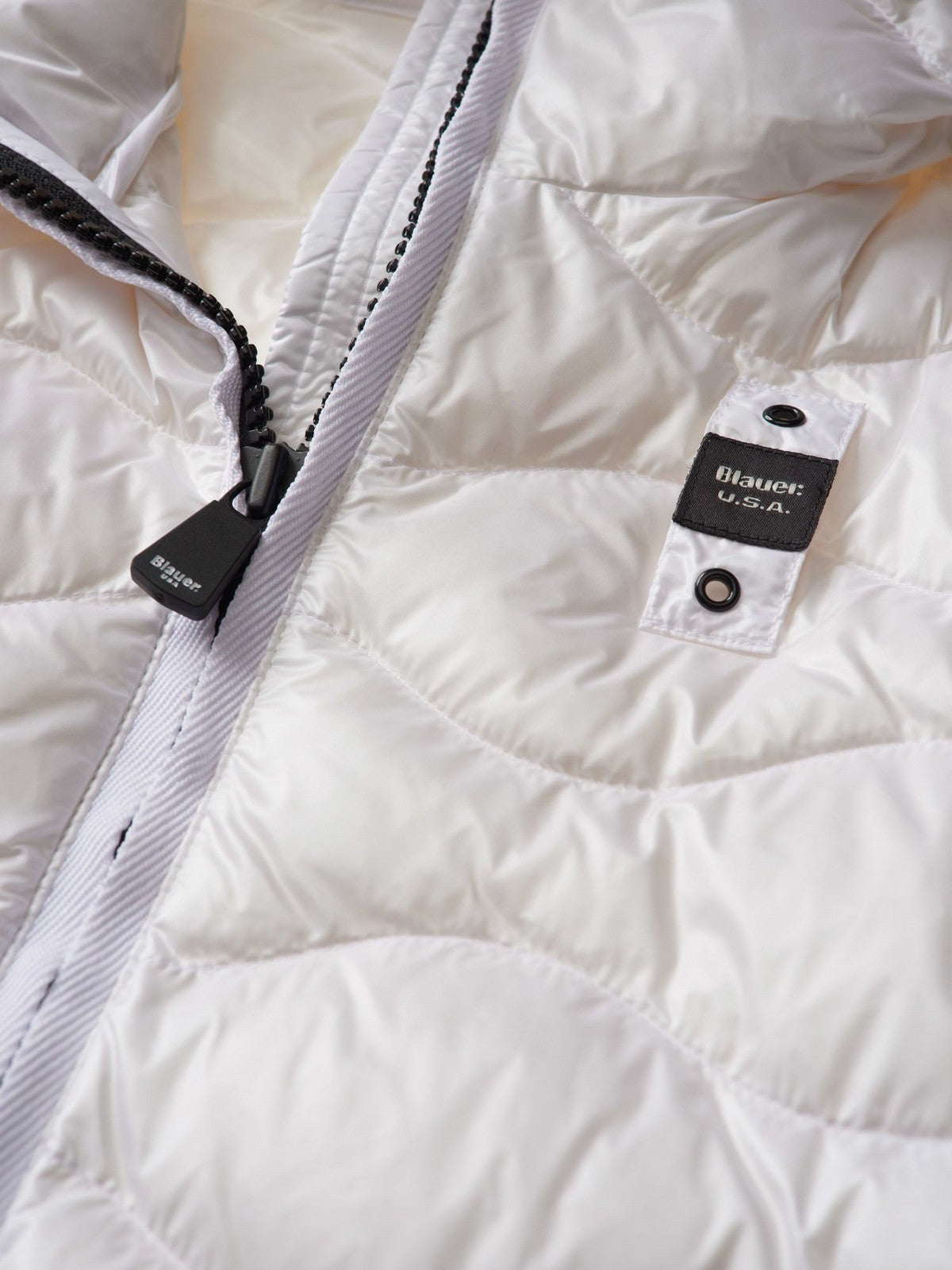 BLAUER Piumino Donna 24SBLDC03051 005050 100 Bianco gioboutiqueweb