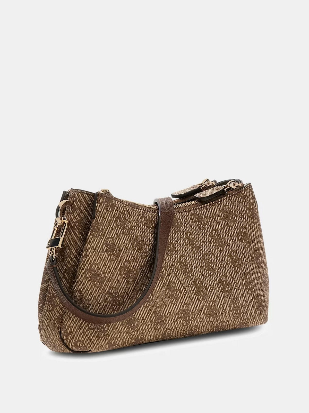 GUESS Borsa Donna NOELLE II 3 COMP SHLDR XBODY HWBG96 72730 LGW LATTE LOGO/BROWN