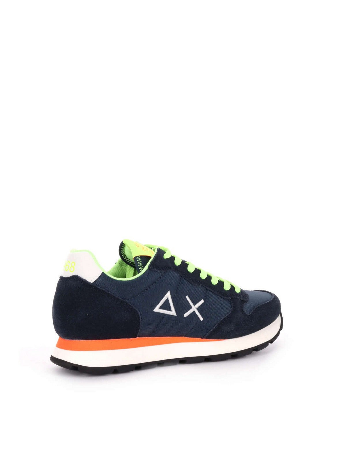 SUN68 Sneaker Uomo Tom fluo Z35102 07 Blu gioboutiqueweb