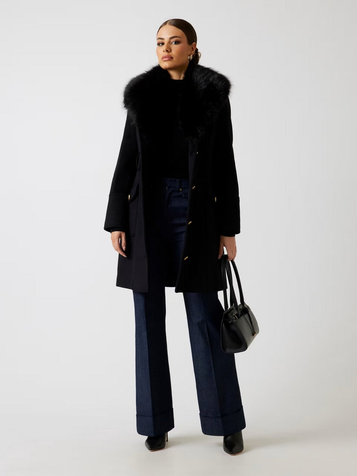 MARCIANO Cappotto Donna NEW ALICE COAT 5BGL26 1799Z JBLK Jet Black A996