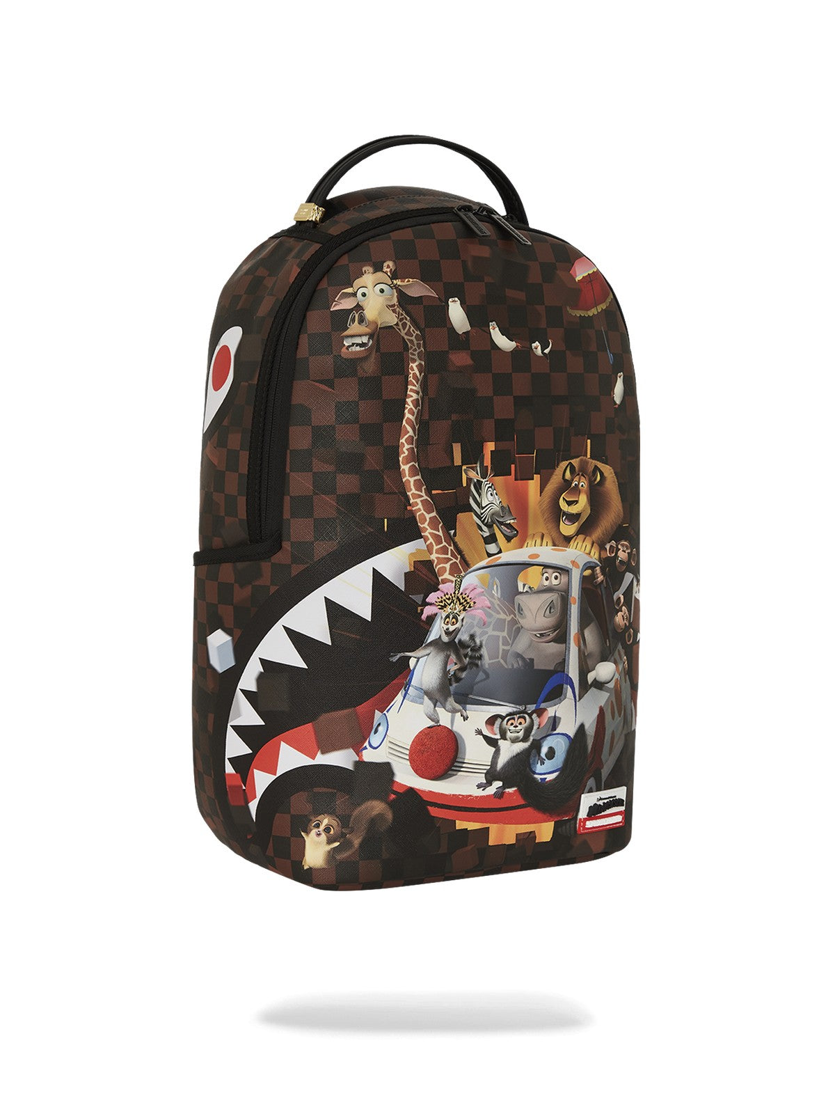 SPRAYGROUND Zaino Uomo MADAGASCAR CHECKER SMASH DLXSV BACKPACK 910B7681NSZ Nero