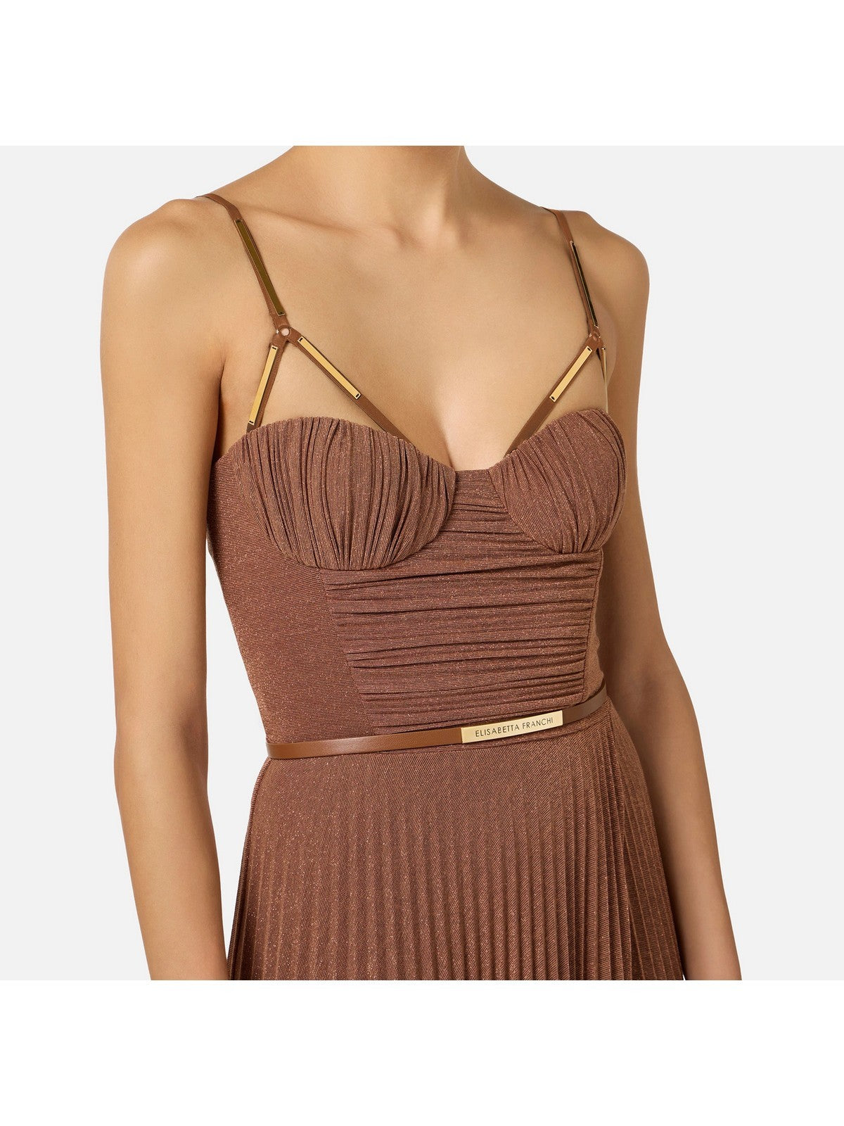 ELISABETTA FRANCHI Abito Donna ABR1661E2 600 CUOIO