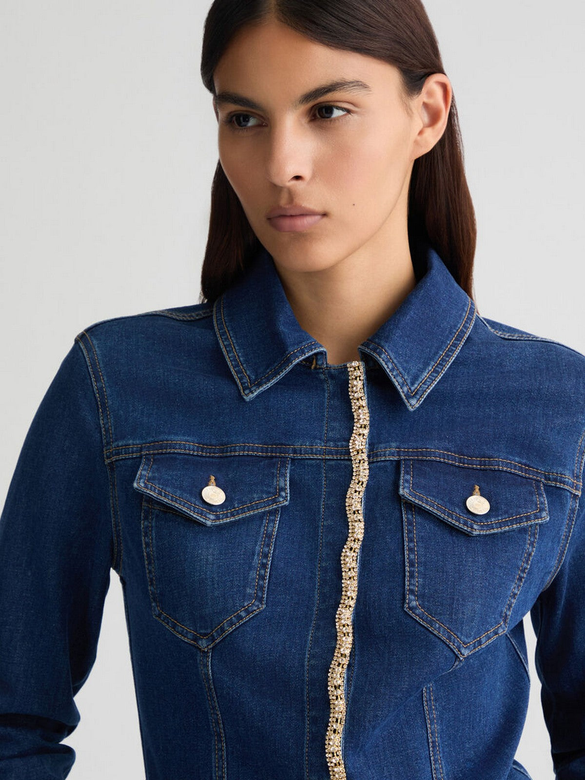 LIU JO BLUE DENIM Giubbino Donna UA5143D0243 78828 Blu gioboutiqueweb