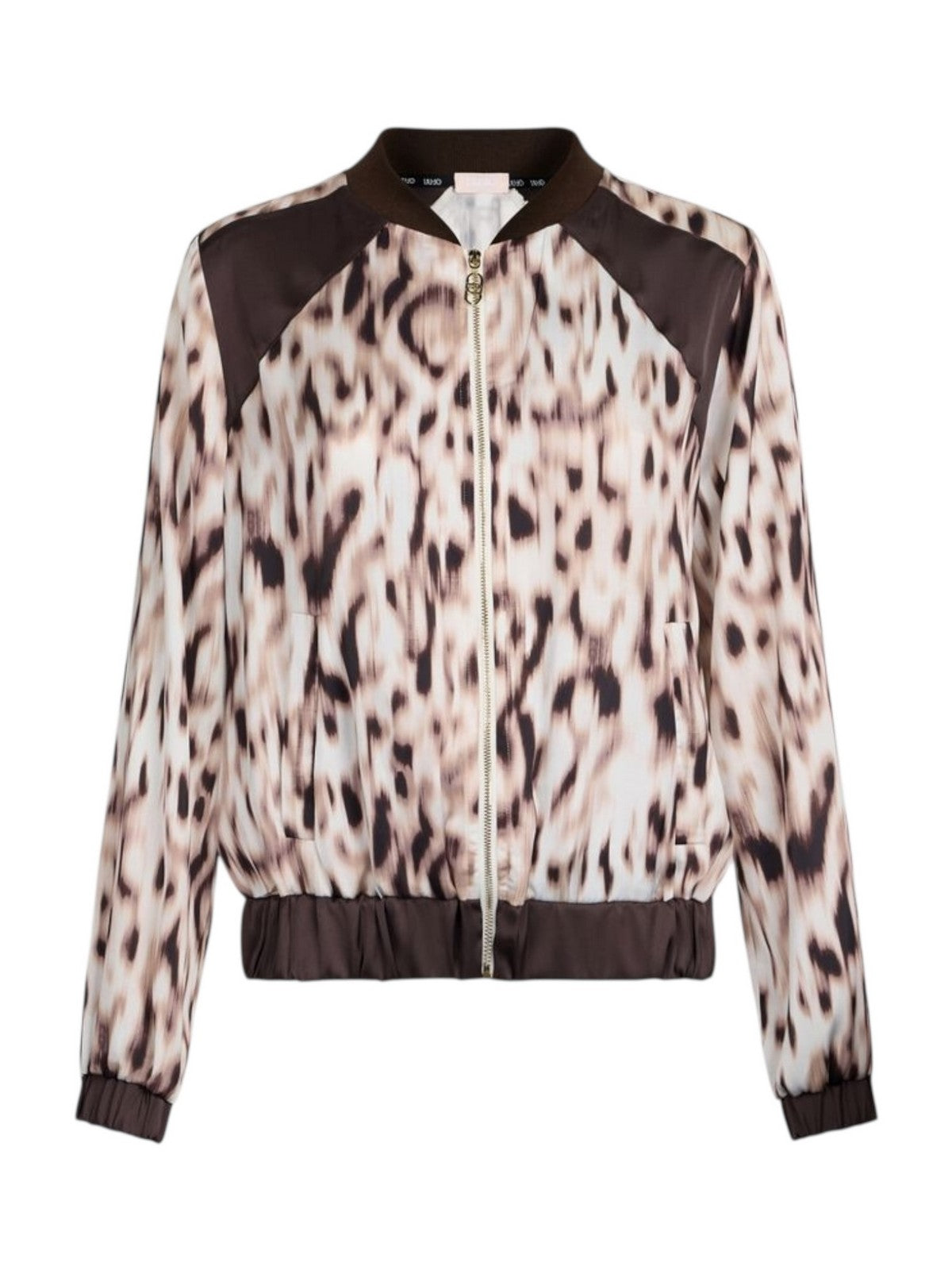 LIU JO SPORT Felpa Donna TA5197TS964 M9064 Natural beige/moro gioboutiqueweb