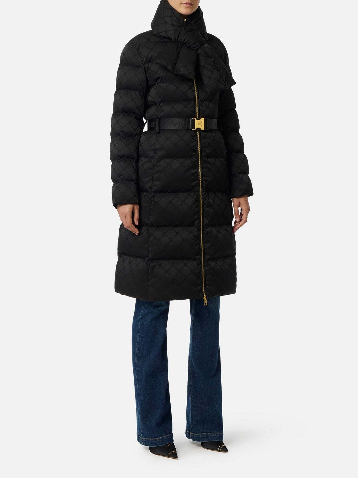 ELISABETTA FRANCHI Women's down jacket PI84D56E2 110 Black