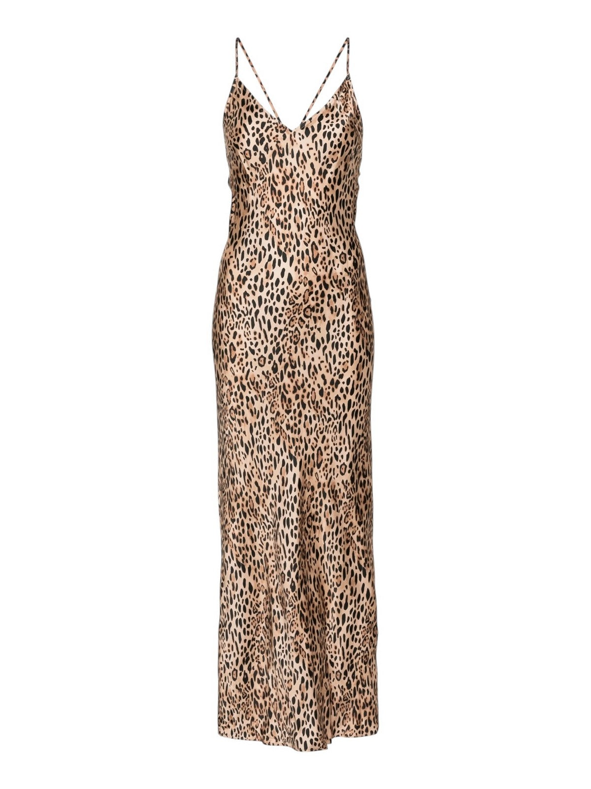 MC2 SAINT BARTH Abito Donna EYDIS 06190H SATIN SAND LEOPARD gioboutiqueweb