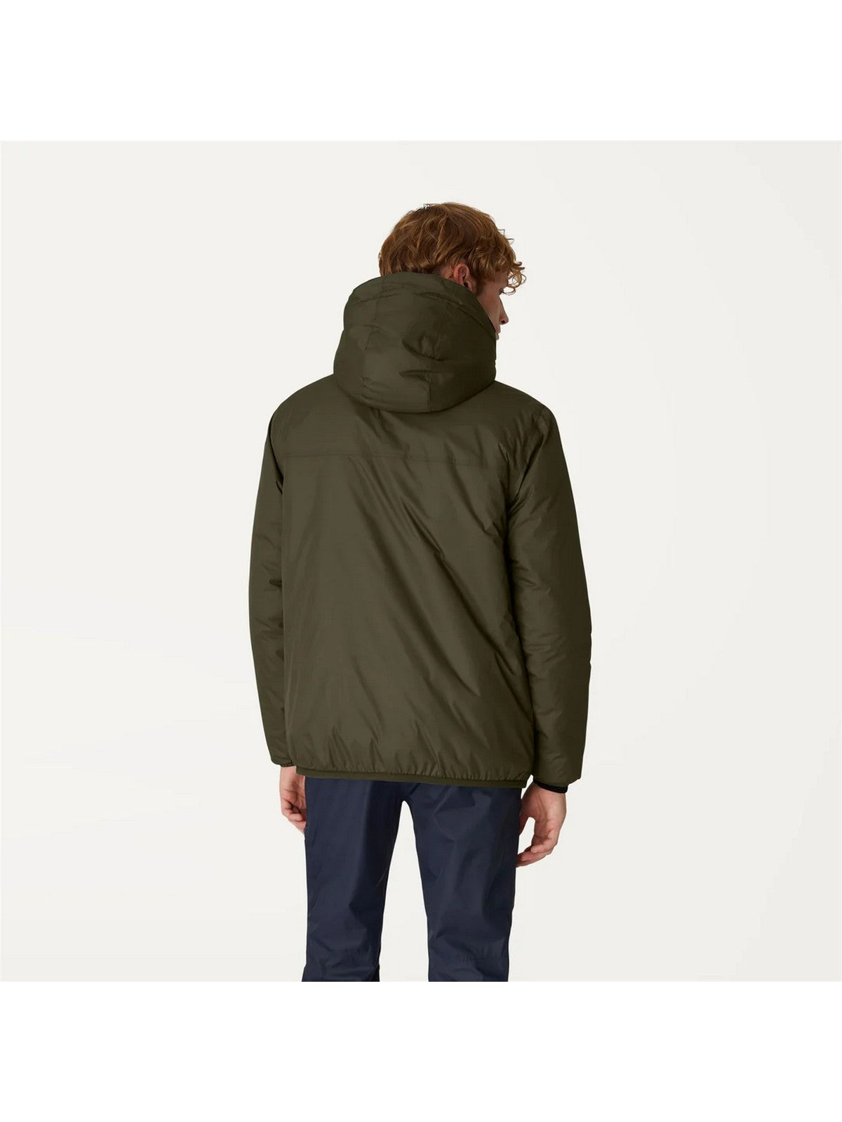 K-WAY Giubbino Uomo Le vrai 3.0 claude orsetto K3118TW WMR Verde gioboutiqueweb