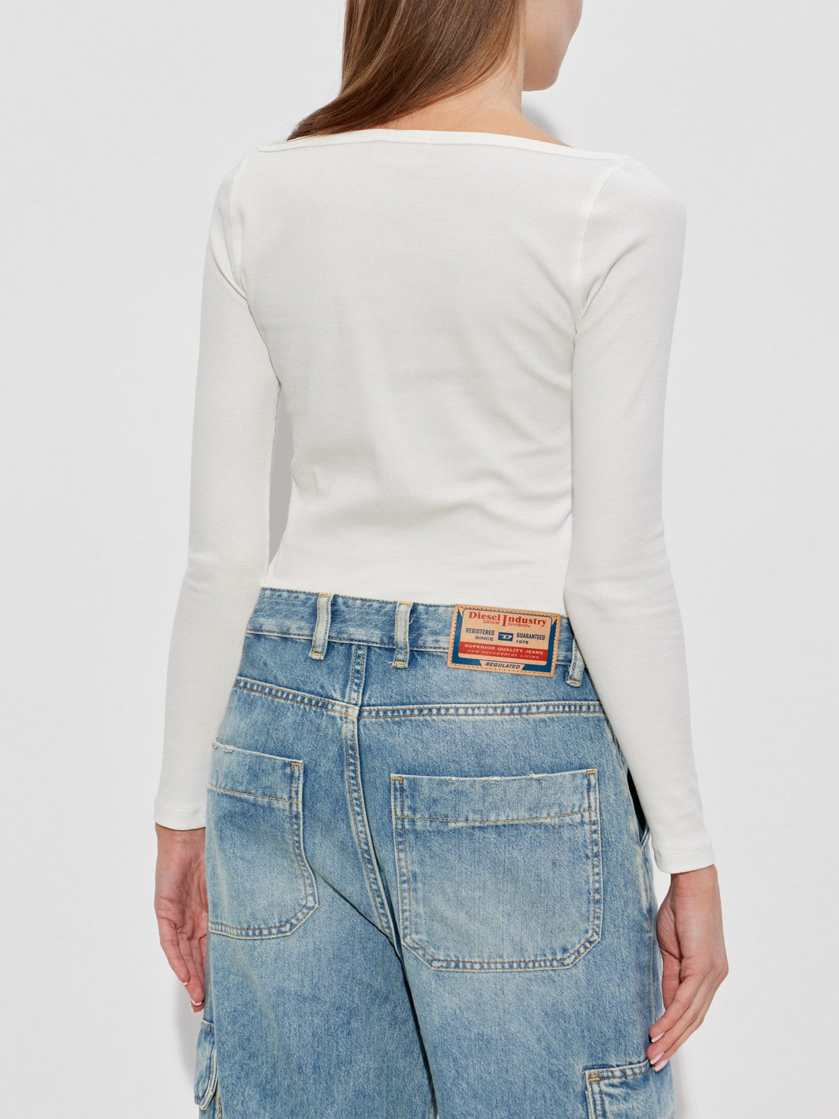 DIESEL T-shirt Donna T-BAL-OD TOP A19909 0JMBA 141 104 - OFF/WHITE