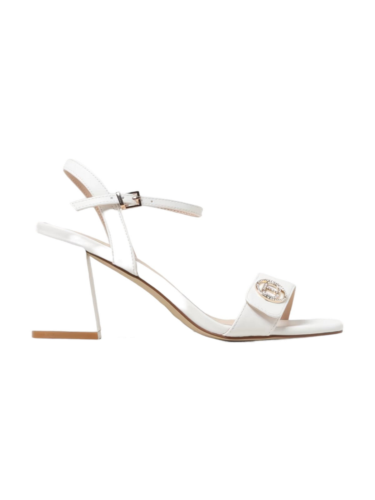 TWINSET Sandalo Donna 241TCT104 00001 Bianco gioboutiqueweb