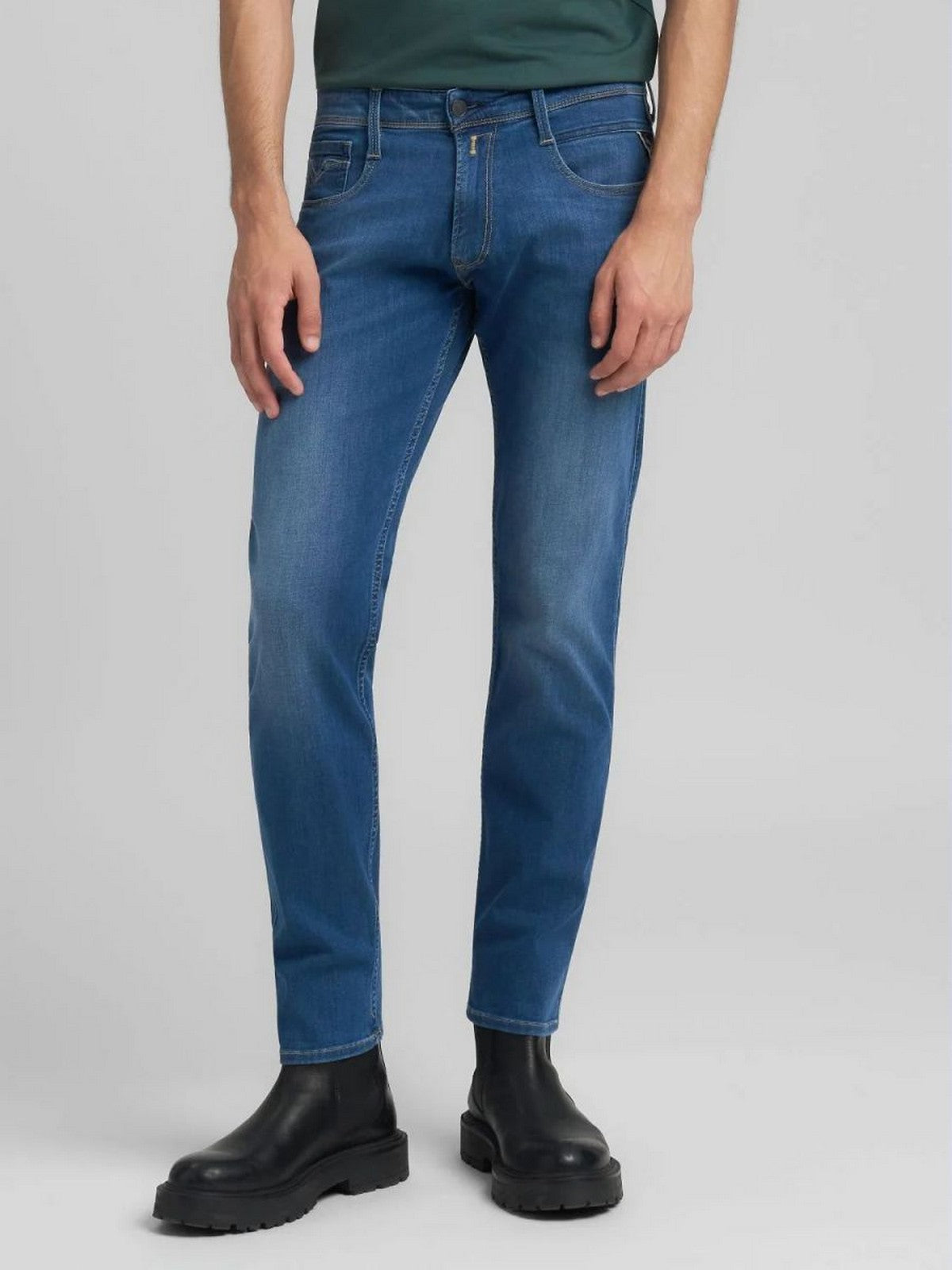 REPLAY Jeans Uomo ANBASS M91400041AC33 007 DARK BLUE
