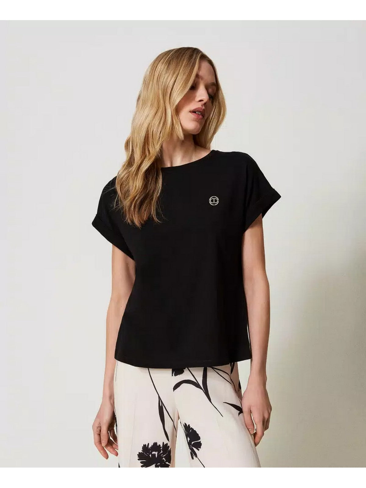 Twinset T-Shirt und Pole Woman 241TP2215 00006 Schwarz