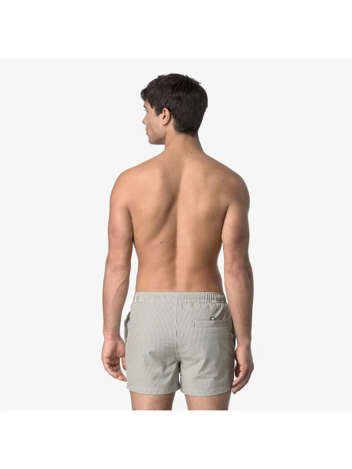 K-WAY Costume da bagno Uomo HAZEL MID STRIPES BEACH K8141KW AZX Bianco gioboutiqueweb