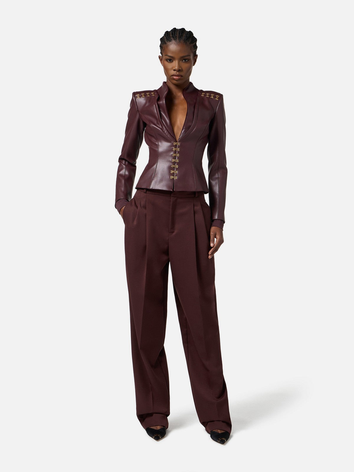 ELISABETTA FRANCHI Giacca Donna GI18757E2 EA4 MERLOT