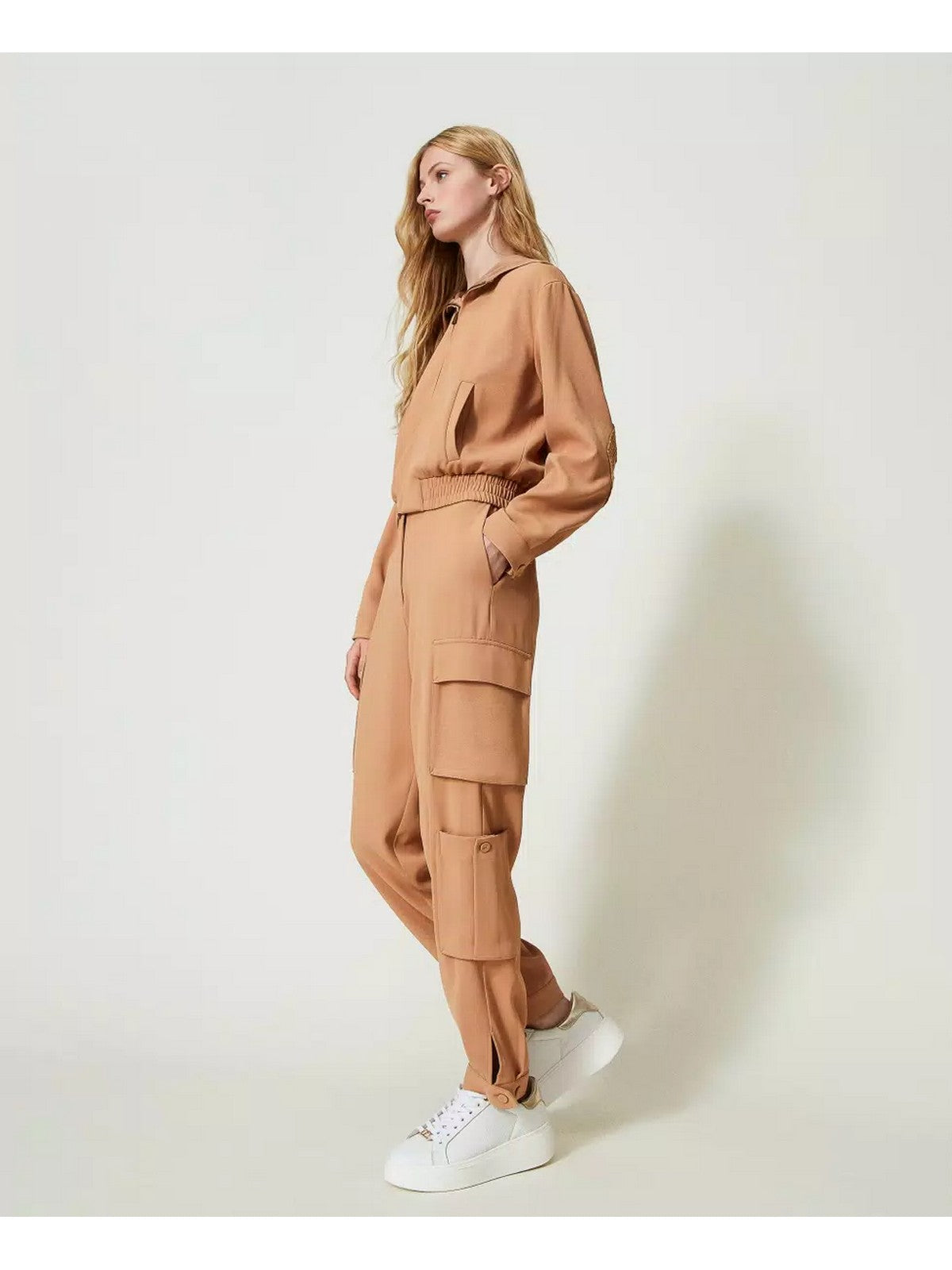 TWINSET Pantalone Donna 241TP2243 10282 Marrone gioboutiqueweb