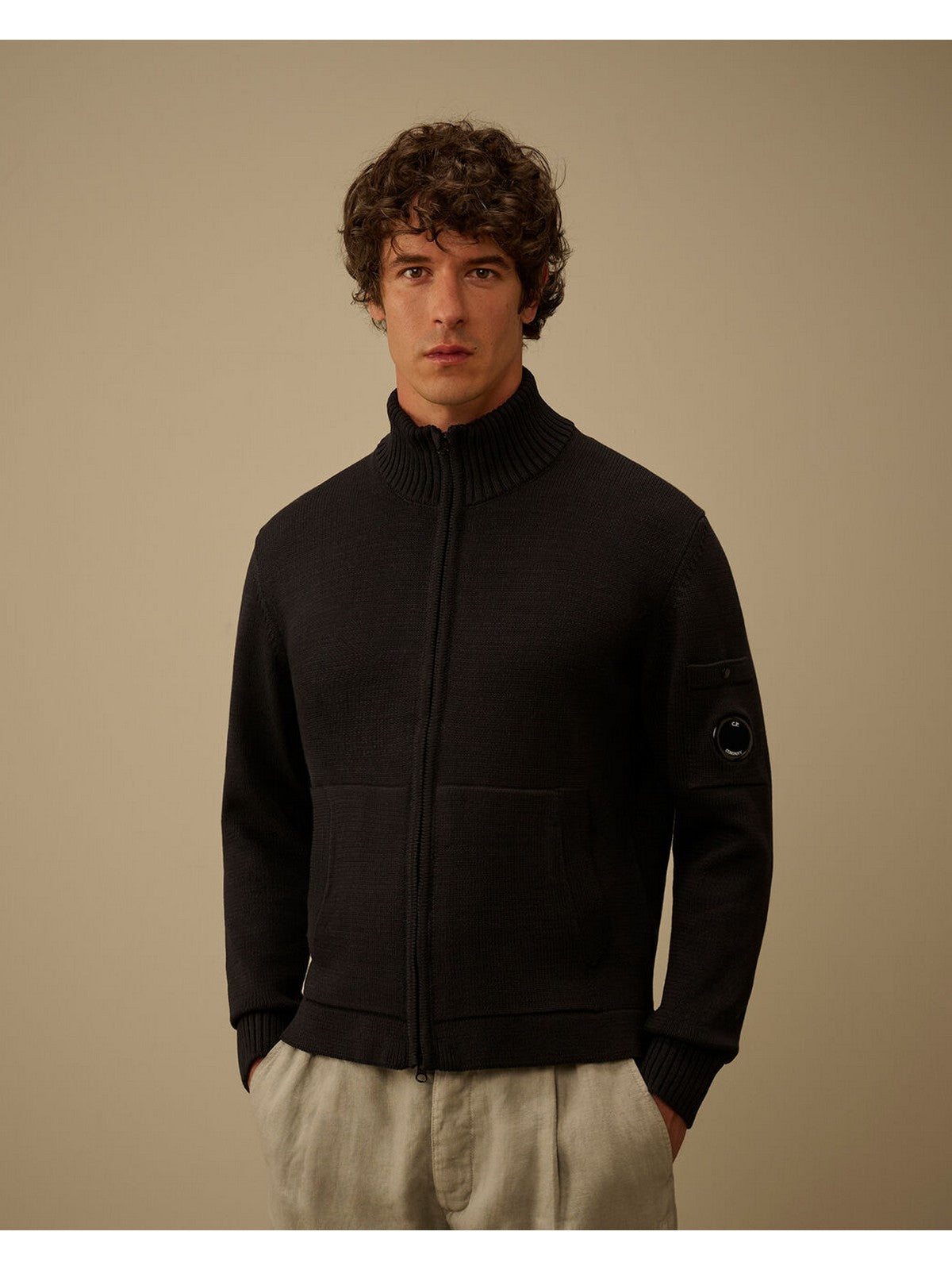 C.P. COMPANY Cardigan Uomo 20CMKN092A110058A 888 888 - TOTAL ECLIPSE