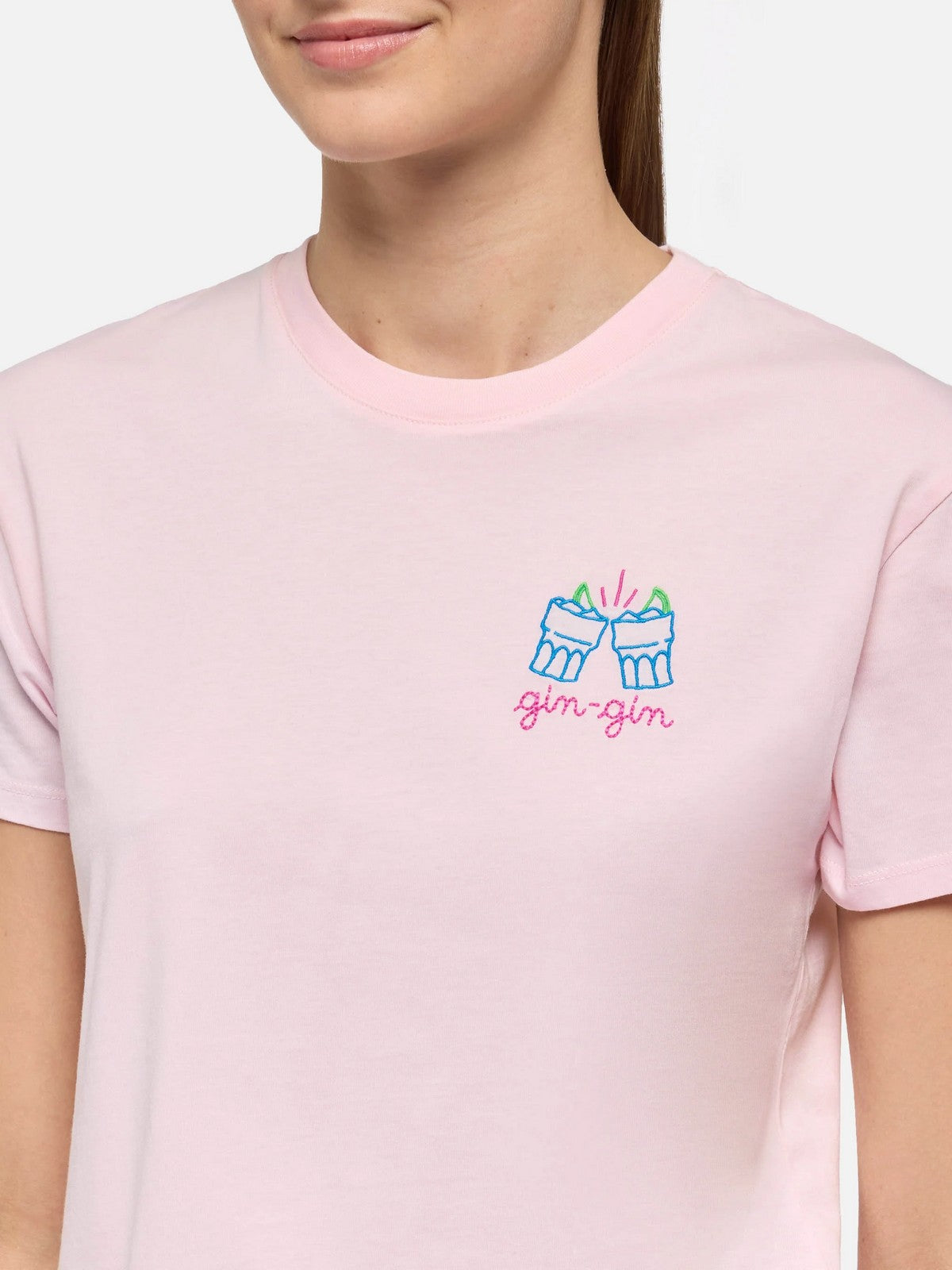 MC2 SAINT BARTH T-shirt Donna EMILIE 05868H GIN GIN 20 EMB gioboutiqueweb