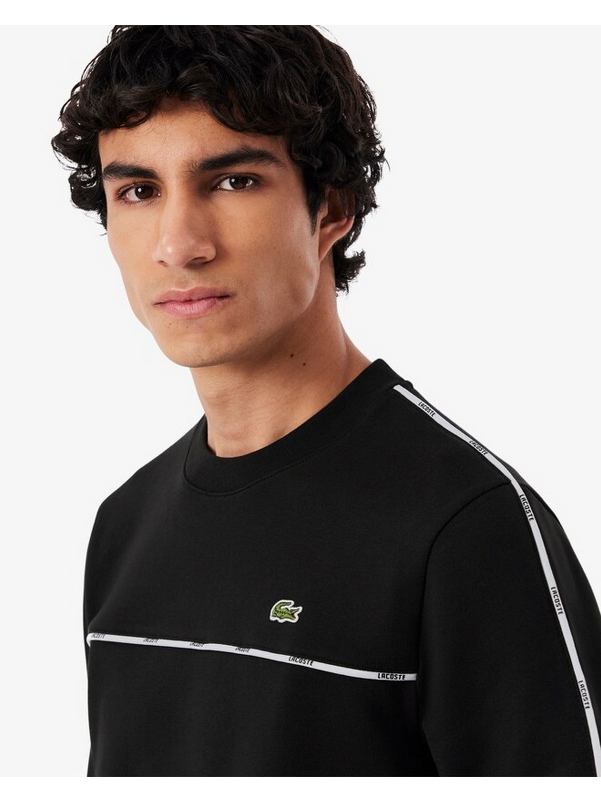 LACOSTE Felpa Uomo SH9818 031 Nero gioboutiqueweb