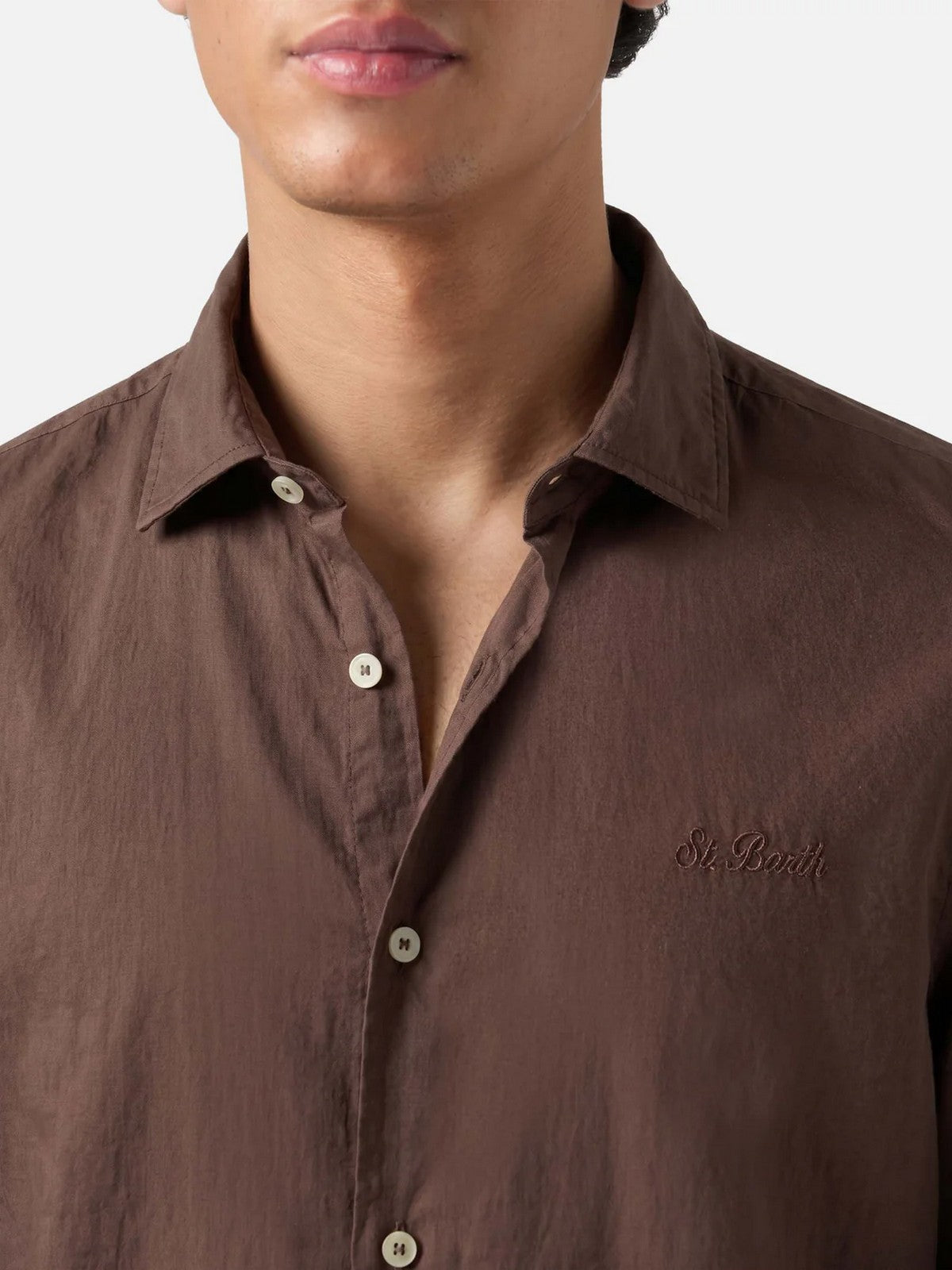 MC2 SAINT BARTH Camicia Uomo CHEMISE ICE 00098L 18 BROWN