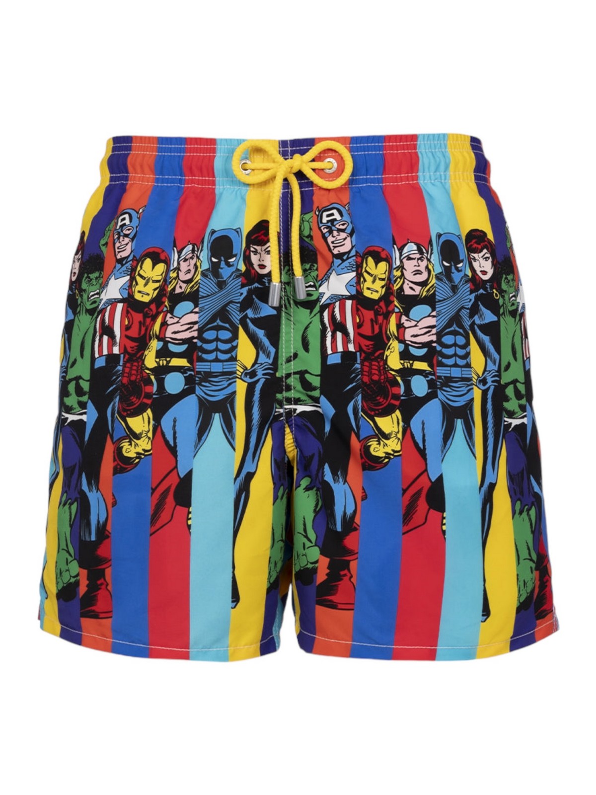 MC2 SAINT BARTH Costume da bagno Uomo GUSTAVIA PLACED PRINT 04282F Bianco gioboutiqueweb