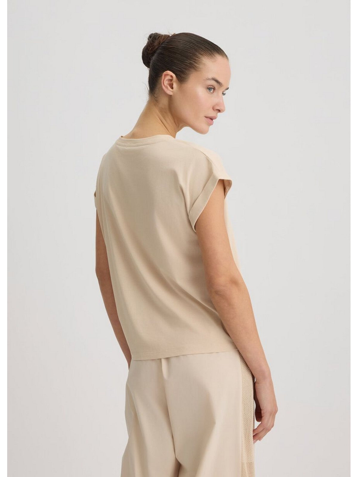 LIU JO SPORT T-shirt Donna TA5181JS003 M9181 Natural beige LiuJo gioboutiqueweb