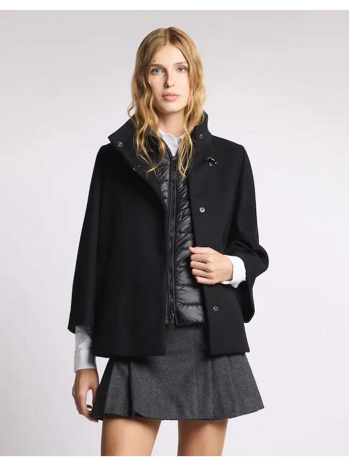 FAY Cappotto Donna NAW12514490SGLB999 Nero gioboutiqueweb