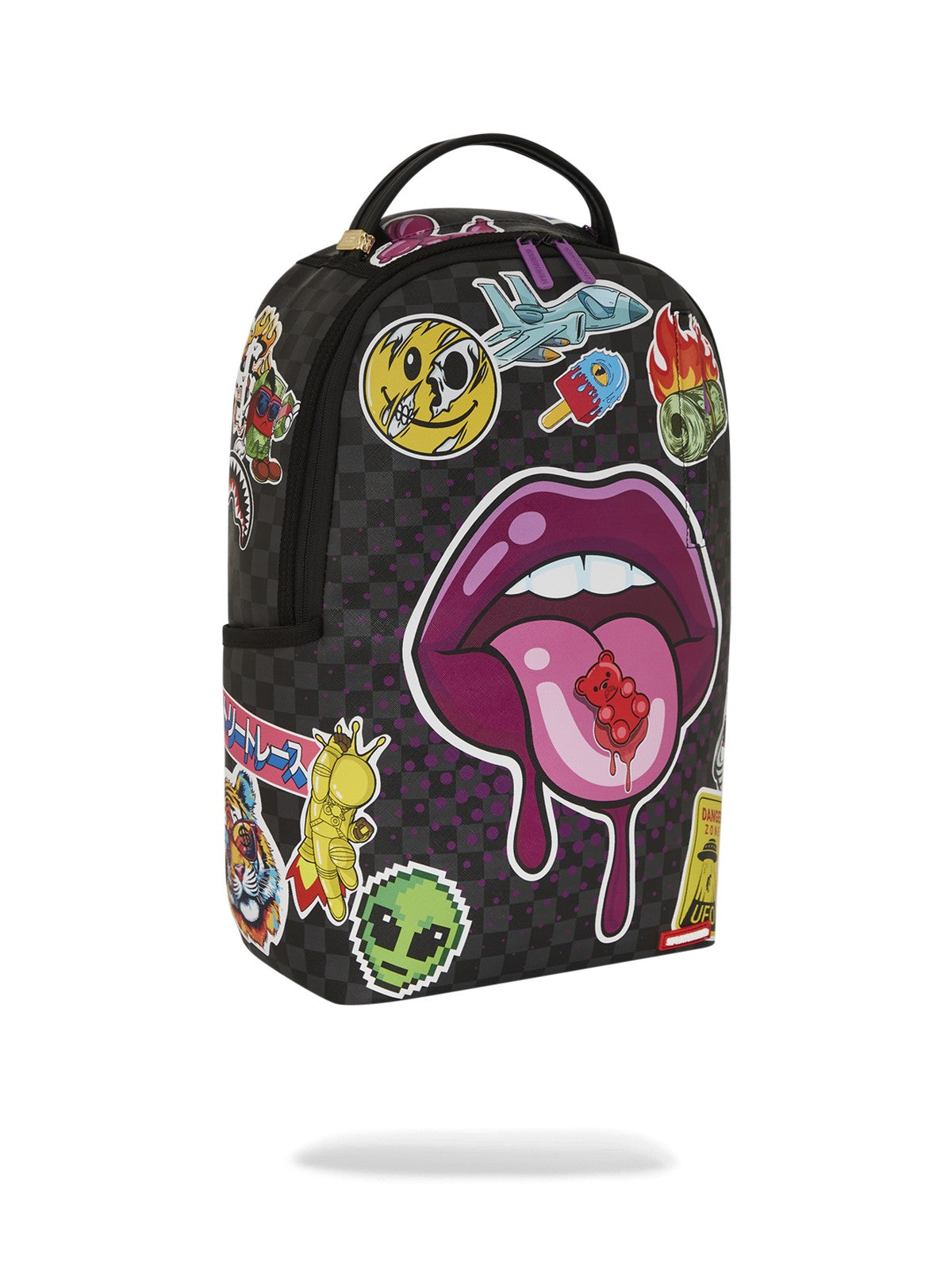 SPRAYGROUND Zaino Uomo LIPS SMACK DOWN DLXSV BACKPACK 910B7581NSZ Nero