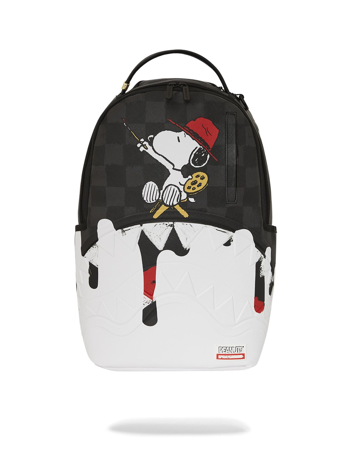 SPRAYGROUND Zaino Uomo SNOOPY PAINTING SHARK DLXSV BACKPACK 910B7686NSZ Nero gioboutiqueweb