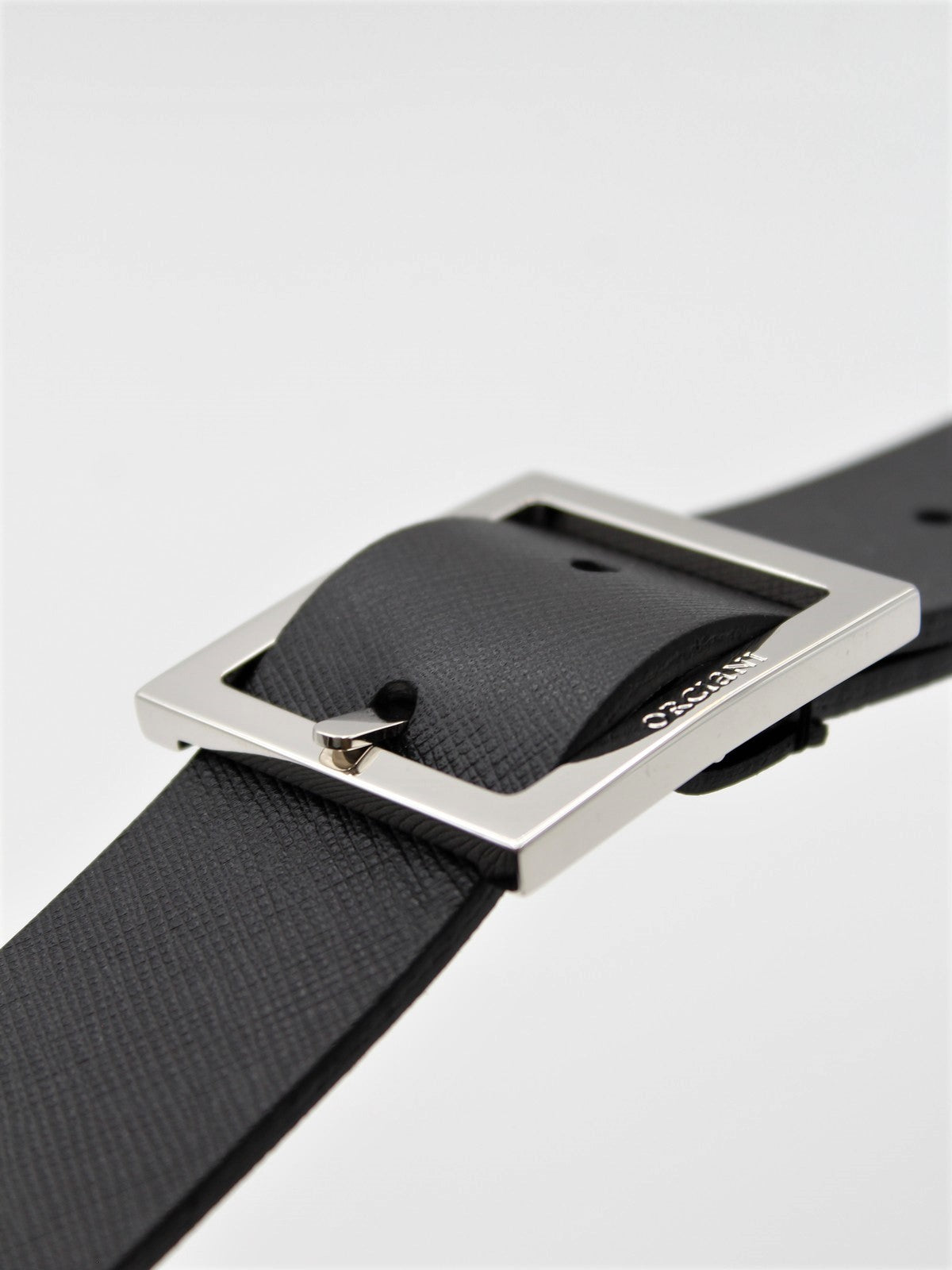 Orciani Saffiano Man belt Double U08311 SID N+T Nero