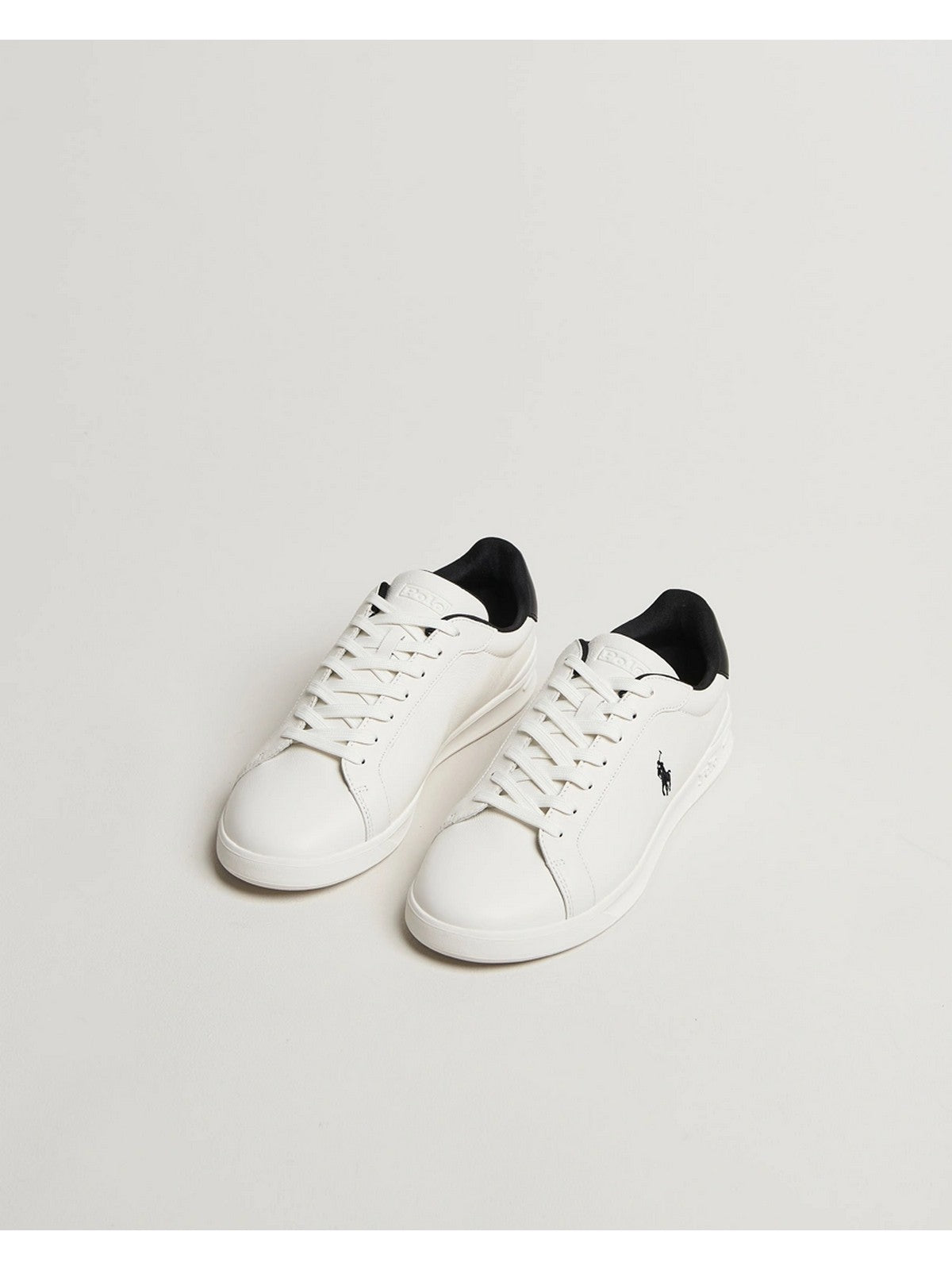 POLO RALPH LAUREN Sneaker Uomo HRT CRT II 809968172 004 WHITE/BLACK gioboutiqueweb