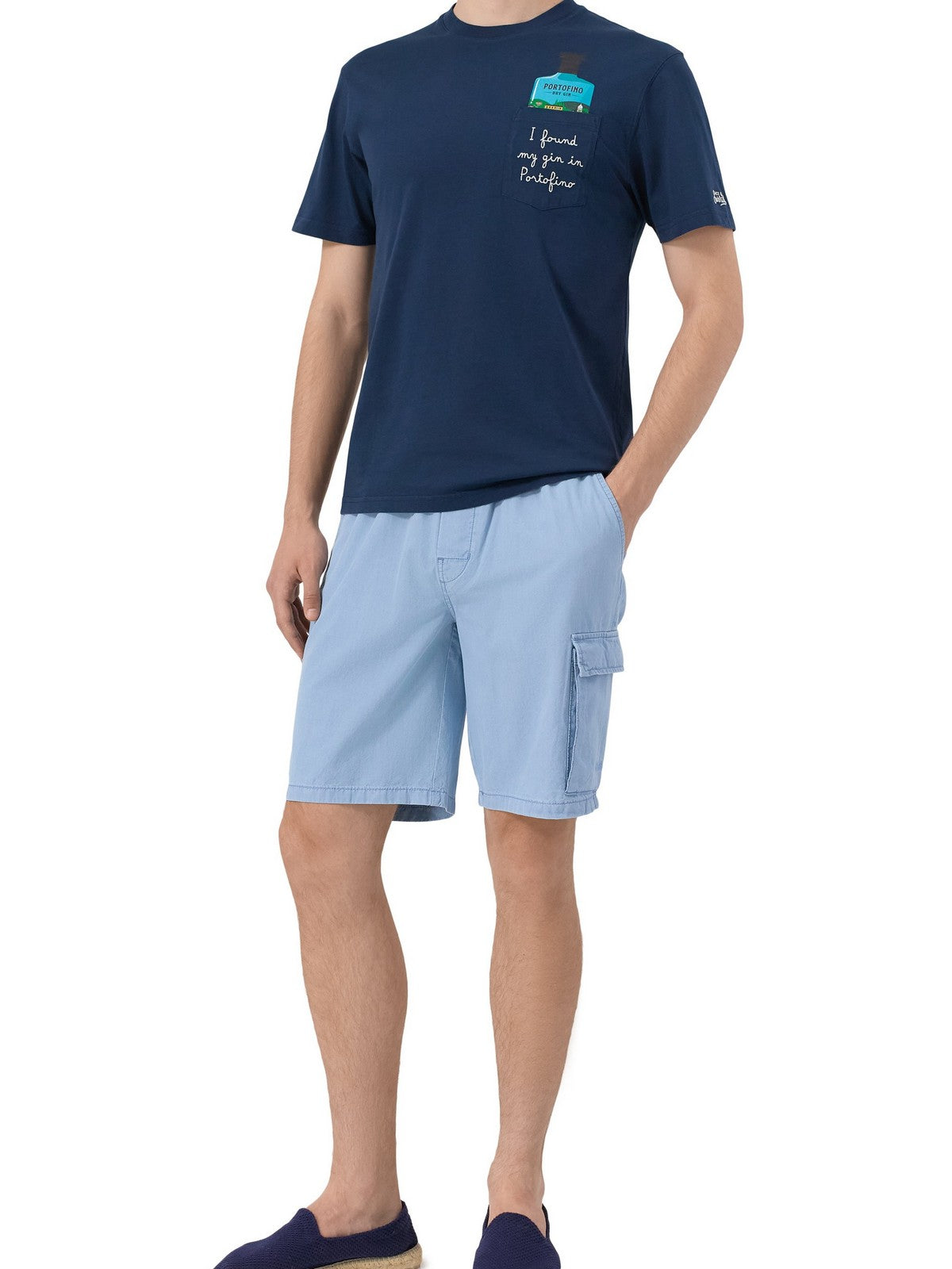 MC2 SAINT BARTH T-shirt Uomo AUSTIN 04518L DRY GIN 61 EMB