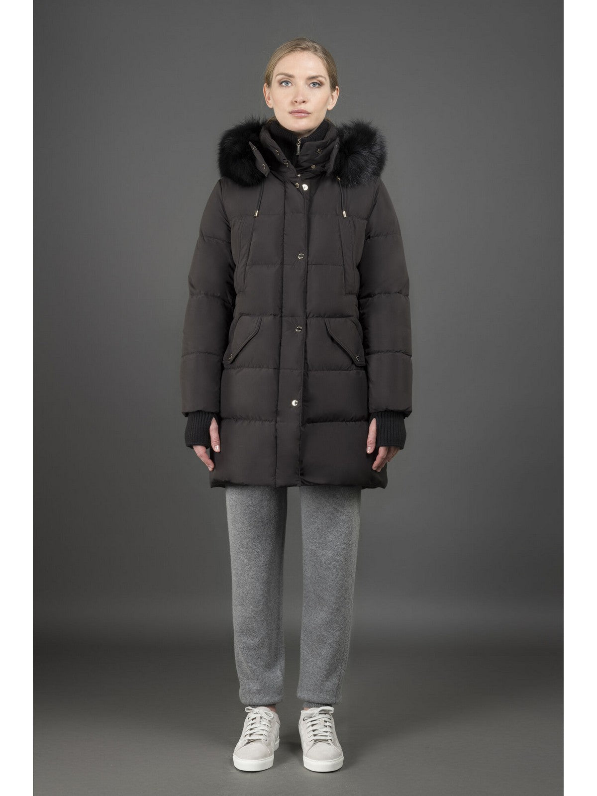 MOORER Piumino Donna Talassa-stp MODGI300008 U0001 Nero gioboutiqueweb