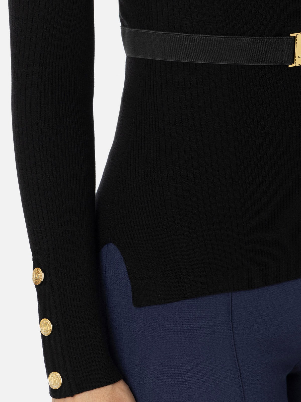 ELISABETTA FRANCHI Maglione Donna MK11B46E2 110 Nero gioboutiqueweb