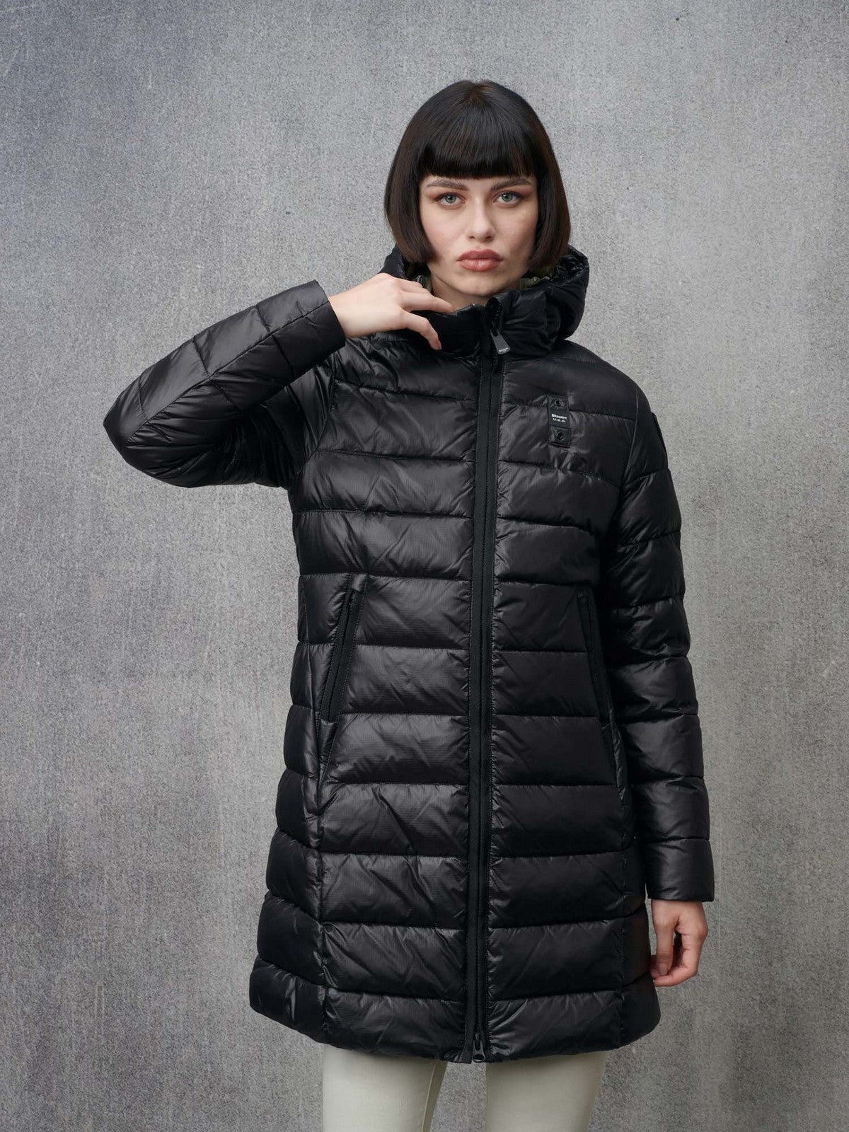 BLAUER Piumino Donna ADELAIDE 24WBLDK02042 006648 999EI Nero gioboutiqueweb