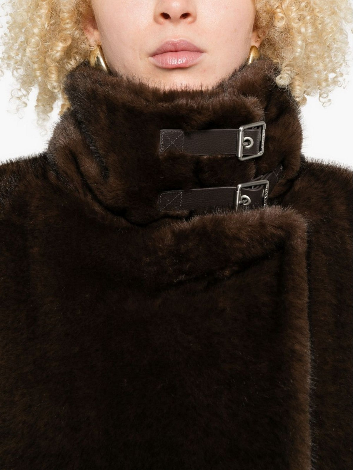 PINKO Pelliccia Donna COMODINO CAPPA 103837-A2PI D49 BEIGE - INTENSO