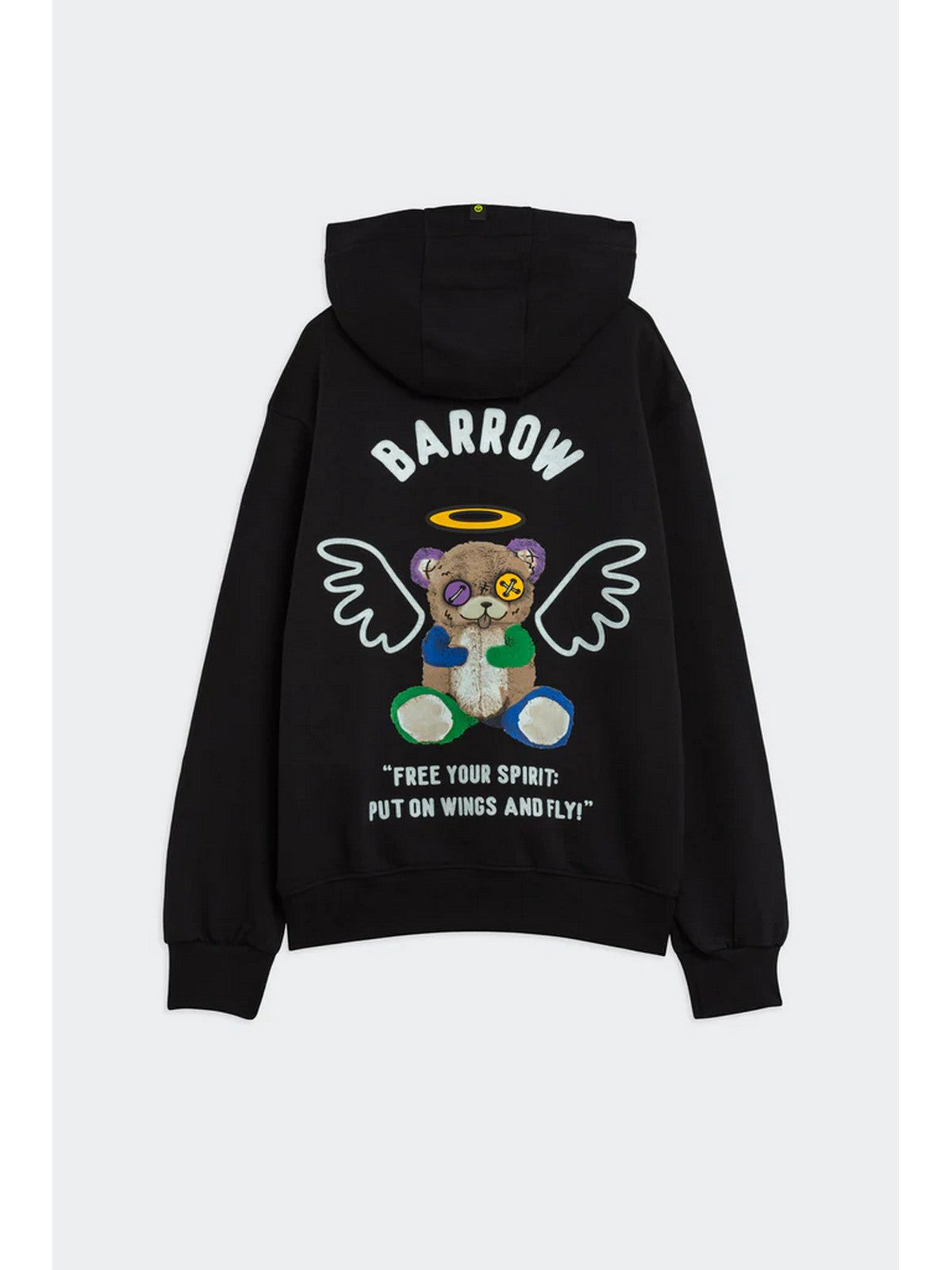 BARROW Felpa Uomo HOODIE UNISEX F4BWUAHS087 110 Nero gioboutiqueweb