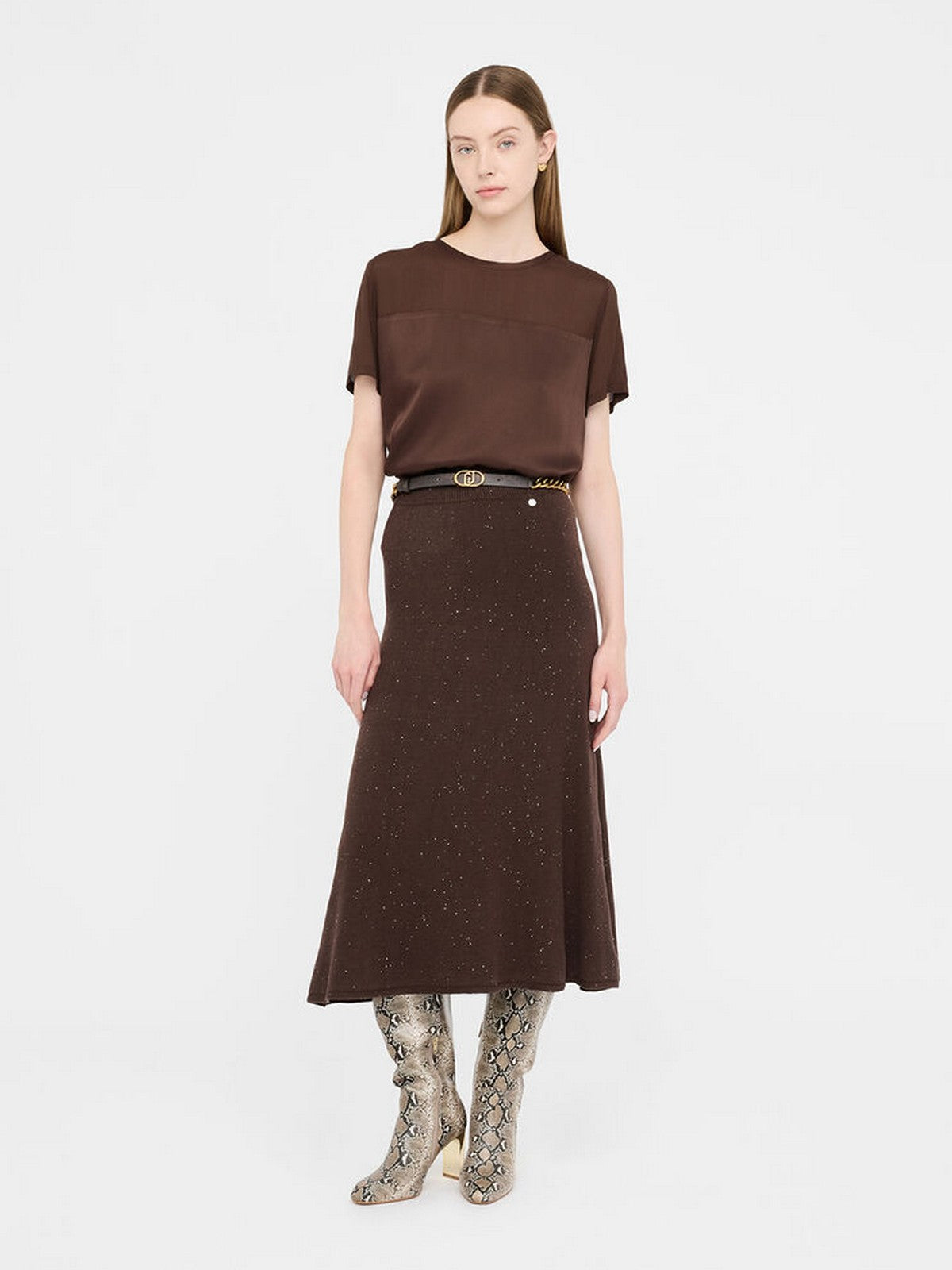 LIU JO WHITE Gonna Donna MF5295MA27R A4367 Cioccolato met