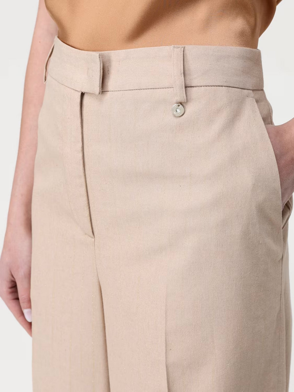 LIU JO BLACK Pantalone Donna CA5348T1973 A4326 Beige gioboutiqueweb