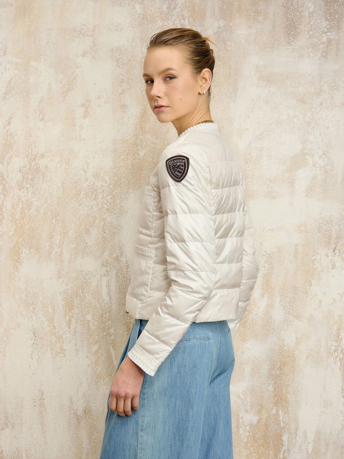 BLAUER Piumino Donna ROSA 25SBLDC03007 006950 100 Bianco gioboutiqueweb