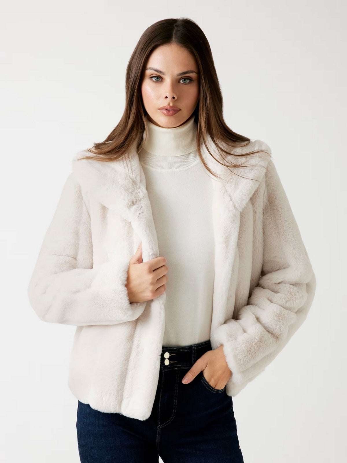 GUESS Giubbino Donna NEW SOPHY JACKET W0BL0N WDCH0 G9L9 MUTED STONE