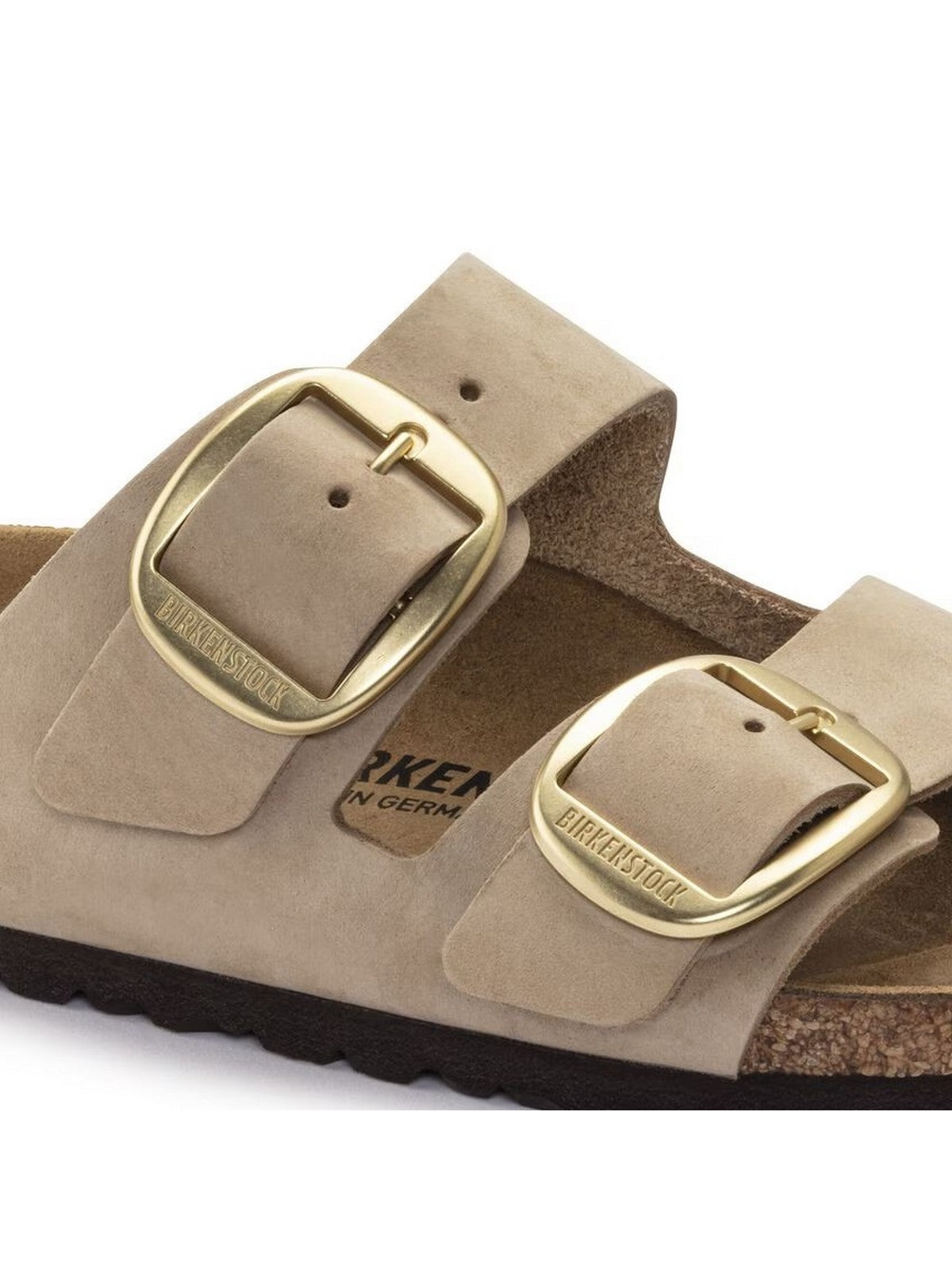 BIRKENSTOCK Sandalo Donna Arizona Big Buckle sandcastle, Nubuck Leather 1024064 Beige gioboutiqueweb