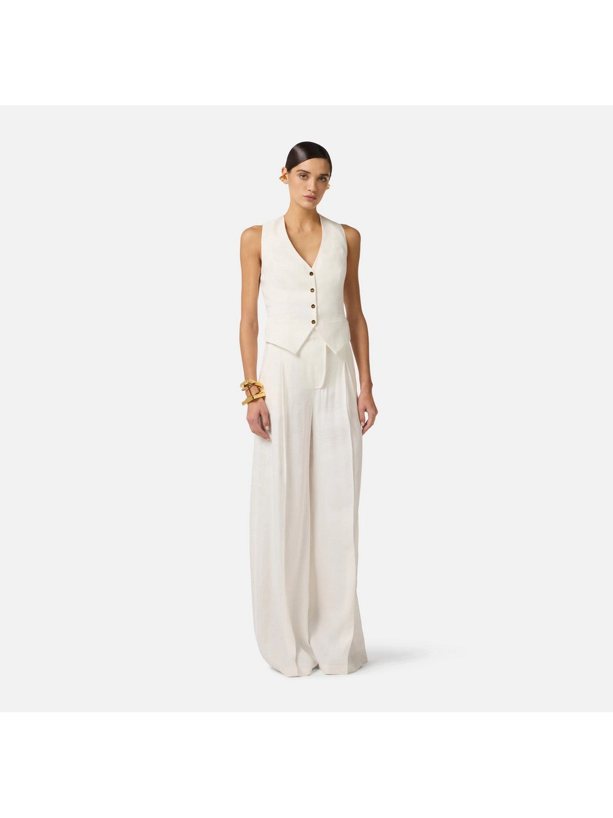 ELISABETTA FRANCHI Gilet Donna GL00862E2 360 Avorio