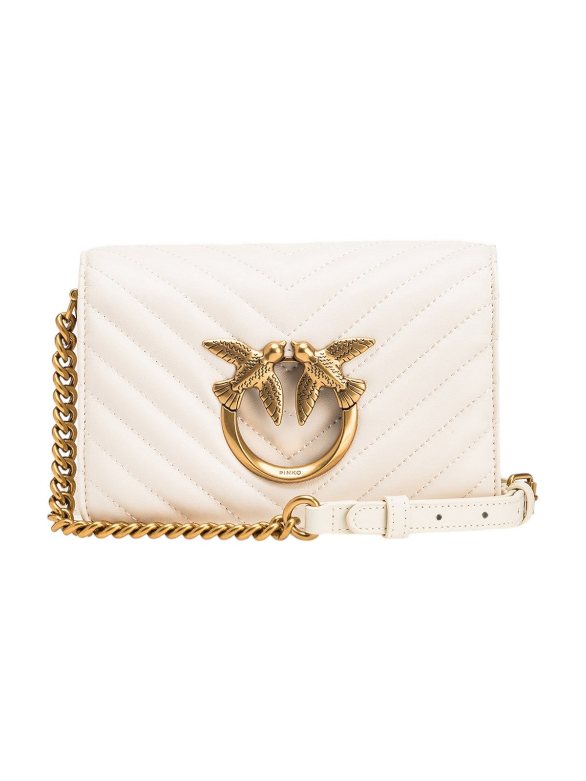 PINKO Borsa Donna Love click mini 100067-A0GK Z14Q Avorio gioboutiqueweb