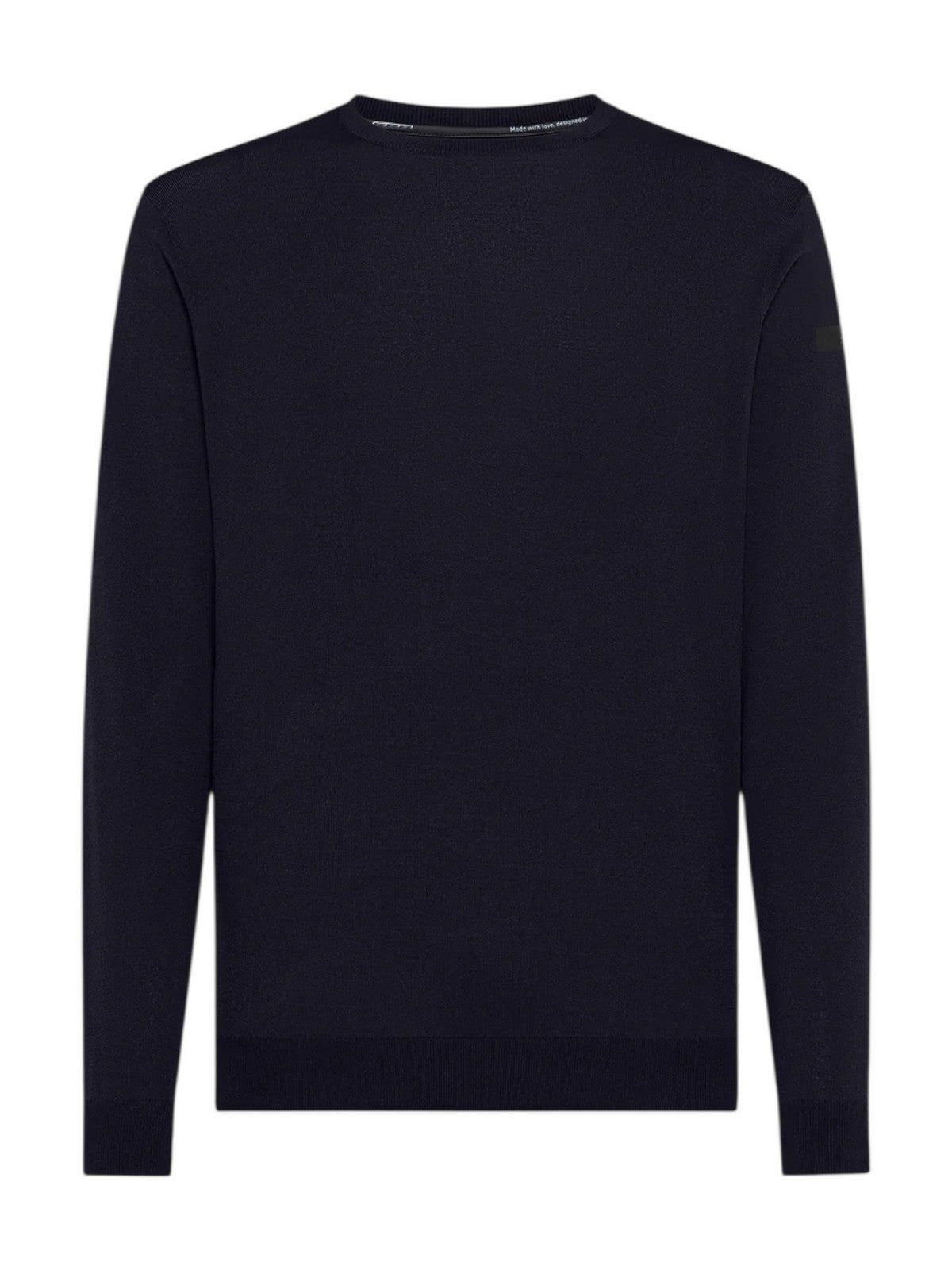 RRD Maglione Uomo MAXELL ROUND KNIT W25158 60 60 BLUE BLACK