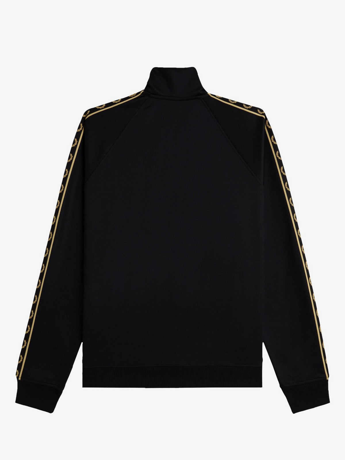 FRED PERRY Felpa Uomo FP CONTRAST TAPE TRACK JACKET FP-J5557-57 90A BLACK/CHAMPAGNE