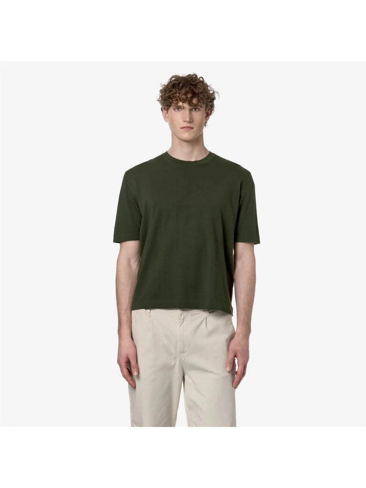 K-WAY T-Shirt e Polo Uomo Combe K4126SW 576 Verde gioboutiqueweb