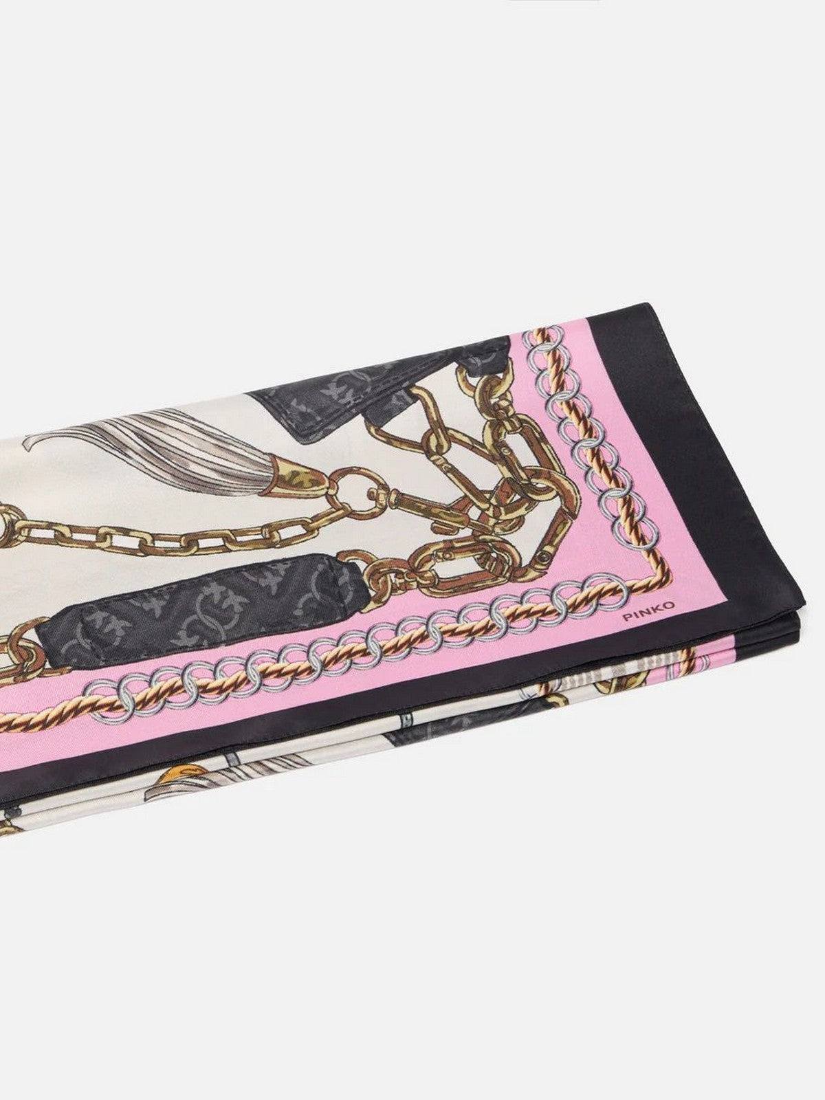 PINKO Foulard Donna LIMBO FOULARD TWILL STAMPA BOR 106656-A39L NZ5 MULTI. ROSA/NERO