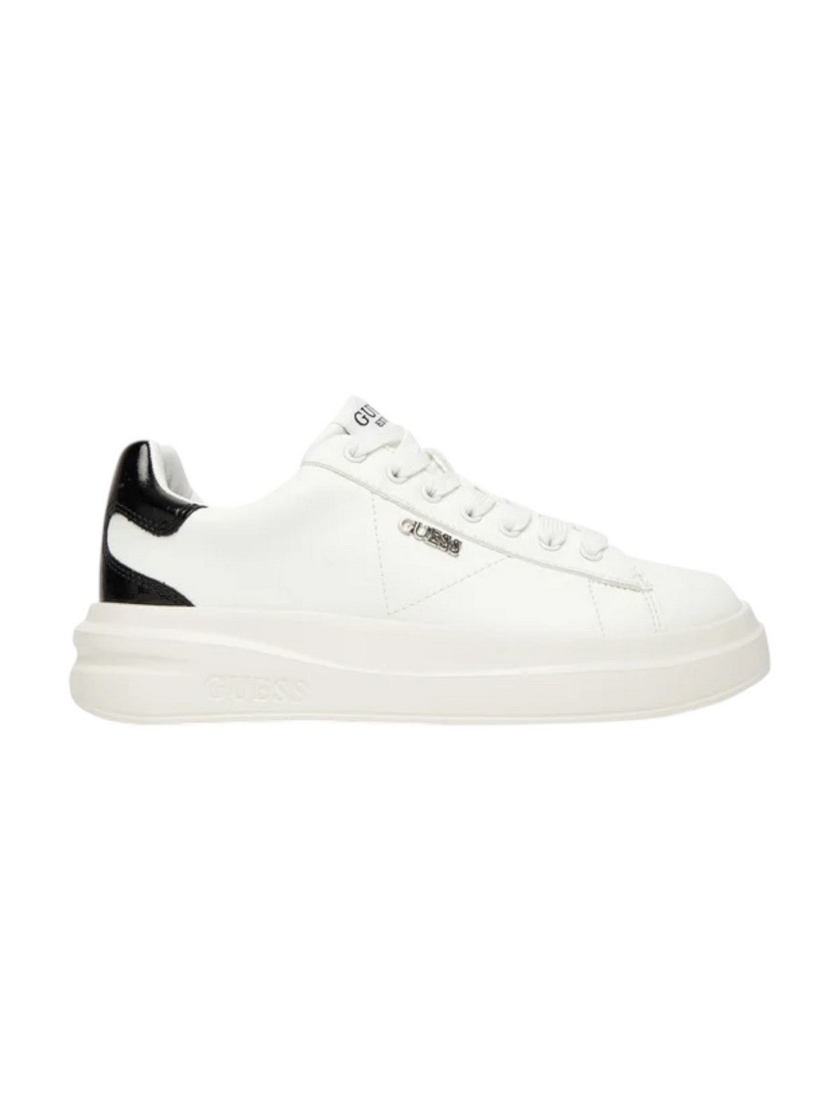 GUESS Sneaker Donna ELBINA10 FLFE10 PEL12 WHIBL WHITE BLACK
